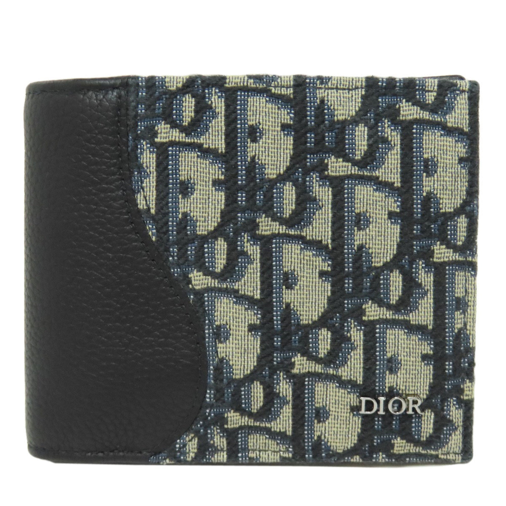 Christian Dior Black Canvas Wallet (Bi-Fold) ()