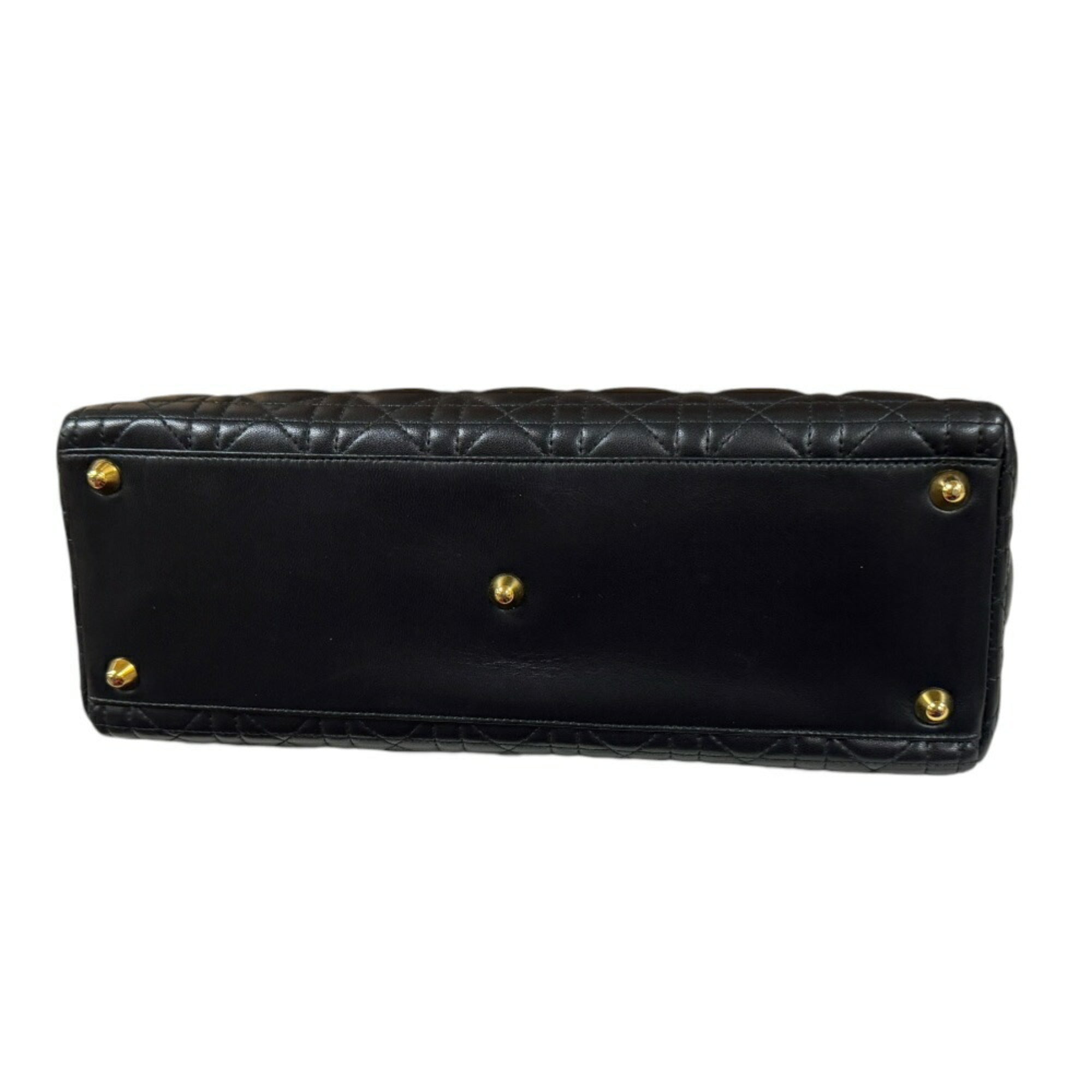 Christian Dior Black Leather Shoulder Bag ()