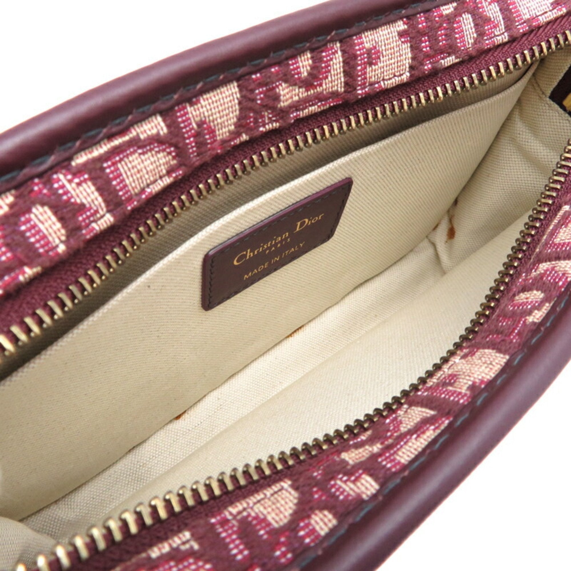 Christian Dior Red Color Canvas Pouch ()