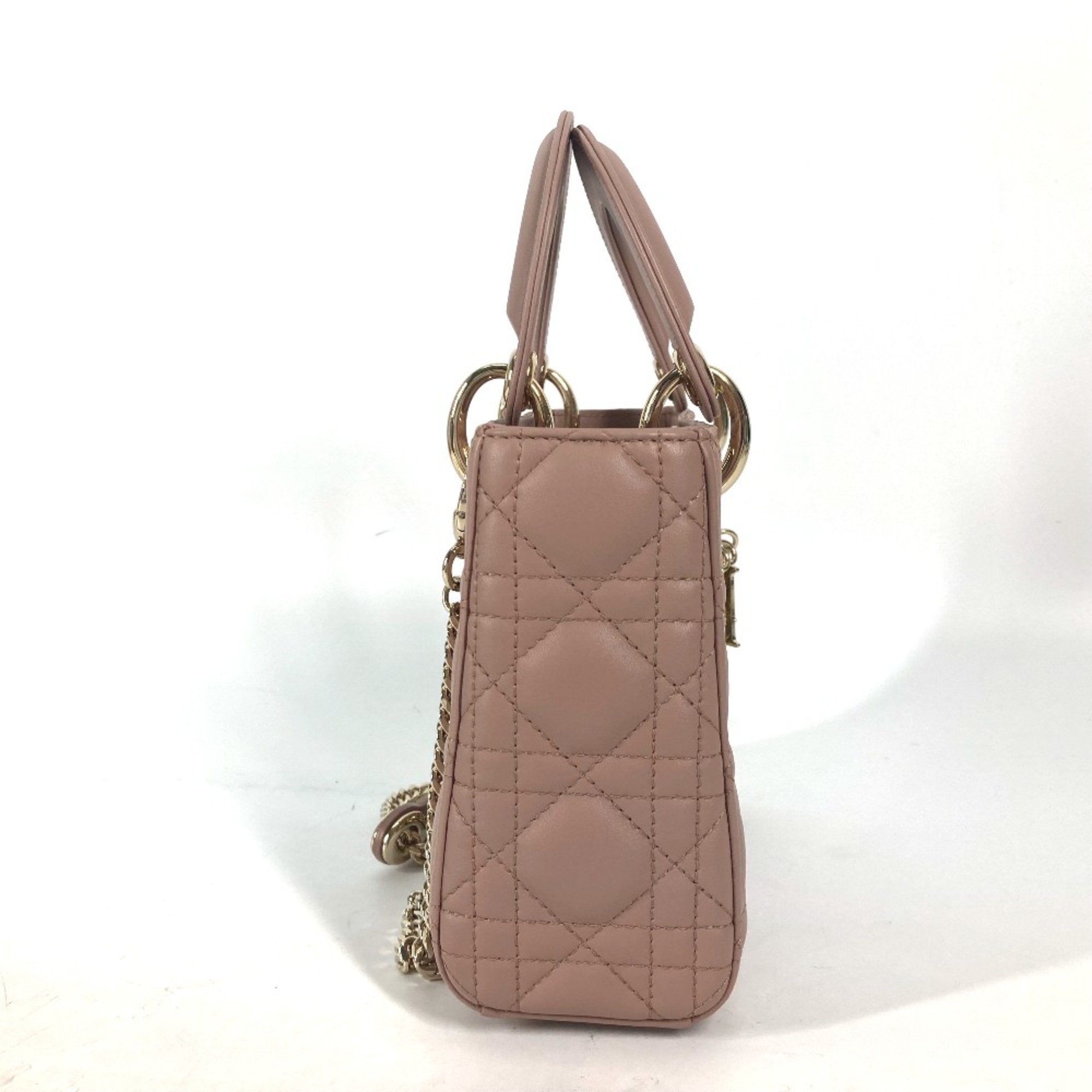 Christian Dior Beige Leather Handbag ()