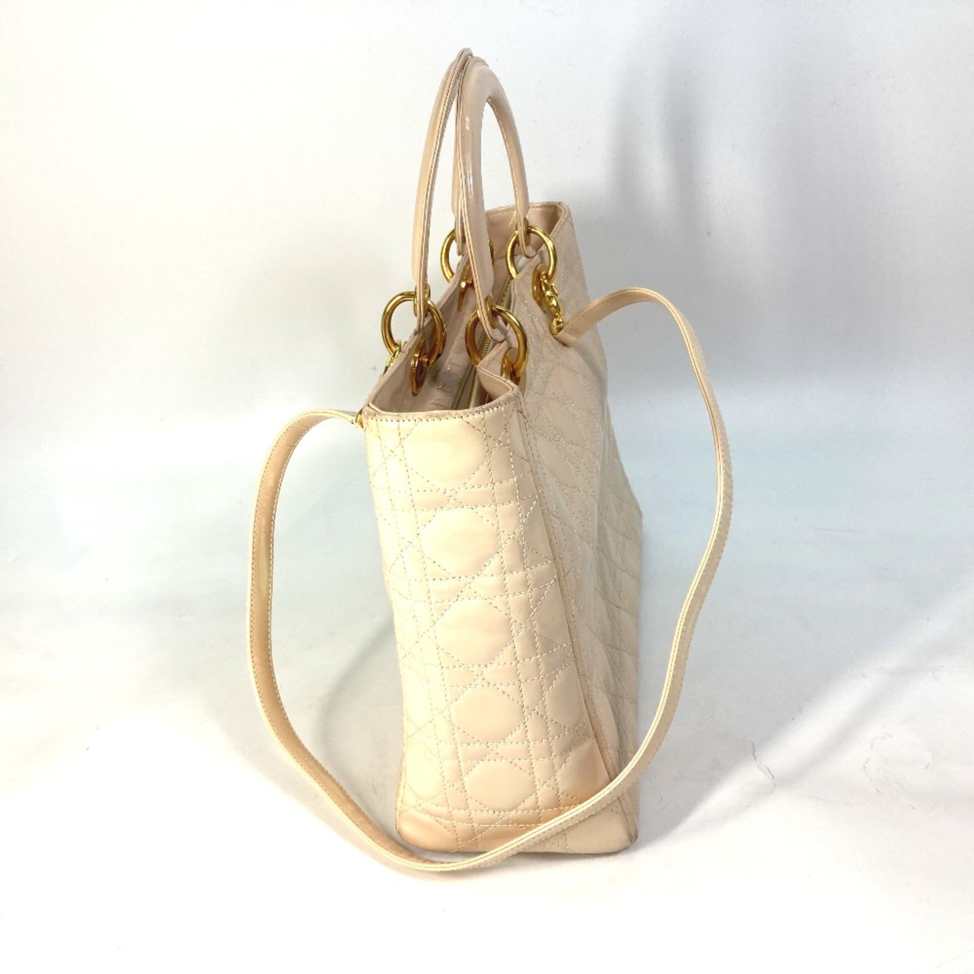 Christian Dior Beige Leather Handbag ()