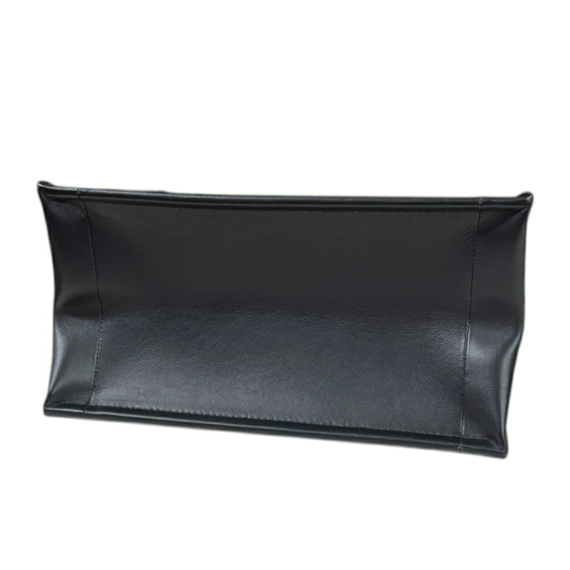 Christian Dior Black Leather Shoulder Bag ()