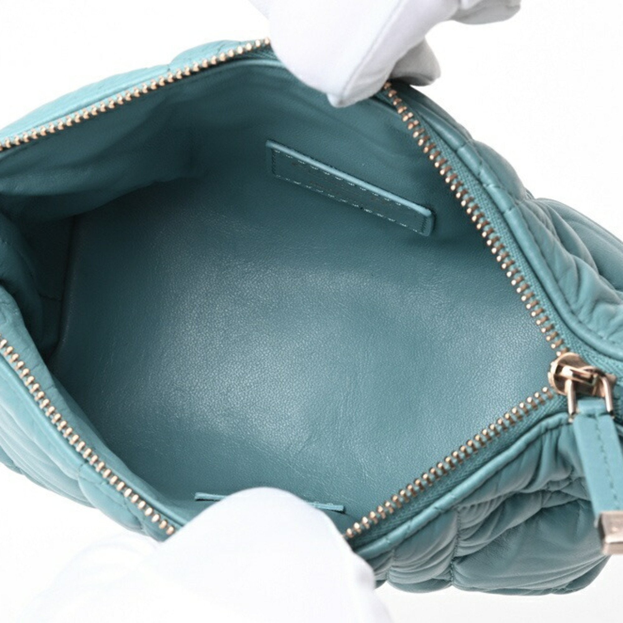 Christian Dior Blue Leather Handbag ()
