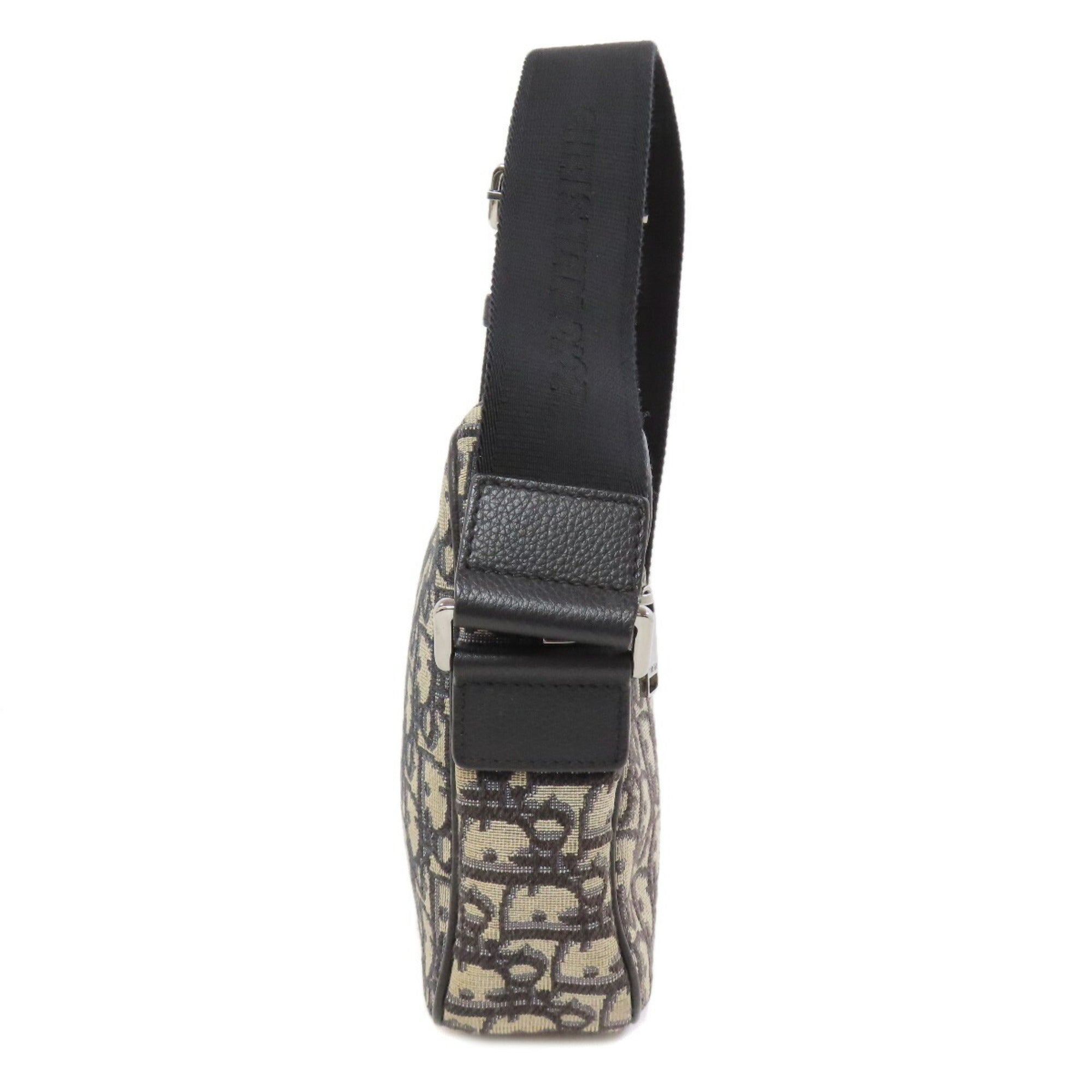 Christian Dior Black Canvas Shoulder Bag ()