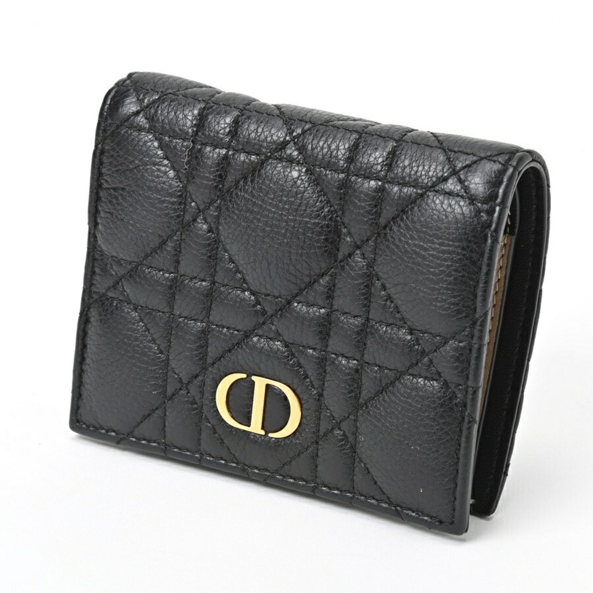 Christian Dior Black Leather Wallet (Bi-Fold) ()