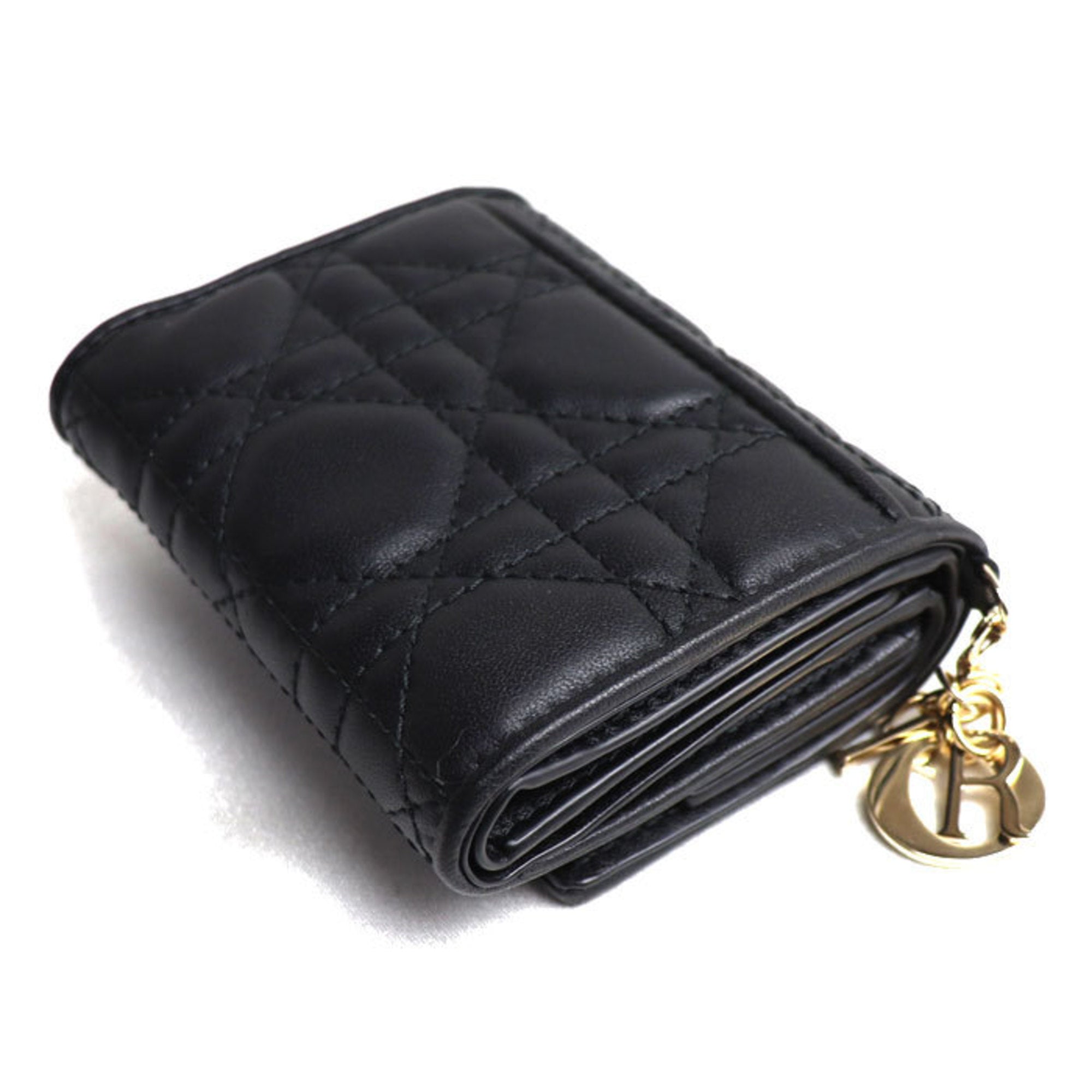 Christian Dior Black Leather Wallet (Bi-Fold) ()