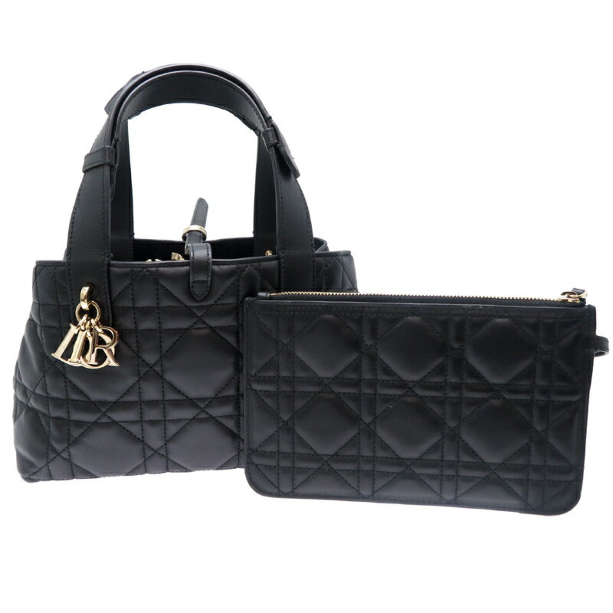Christian Dior Black Leather Handbag ()