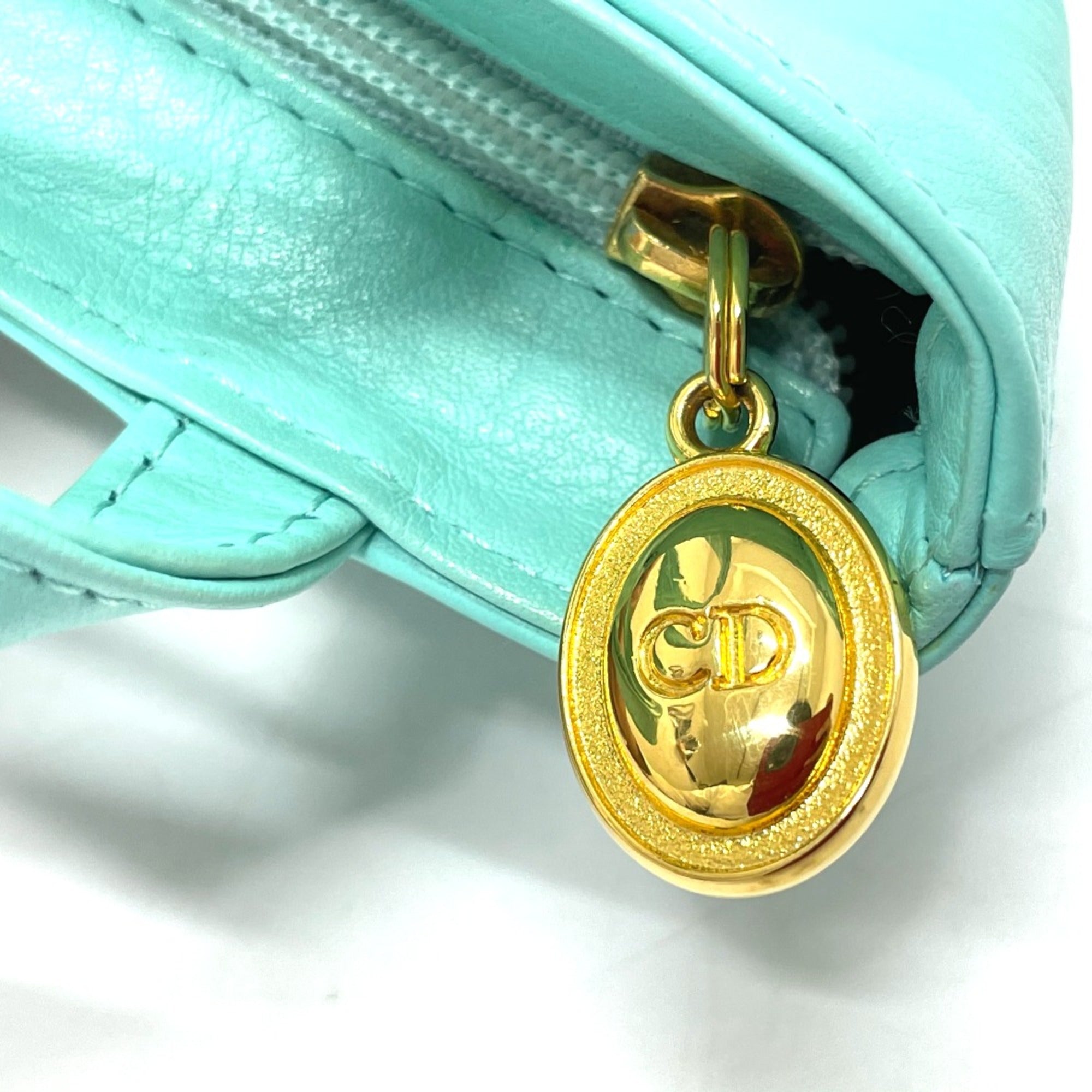 Christian Dior Blue Leather Handbag ()