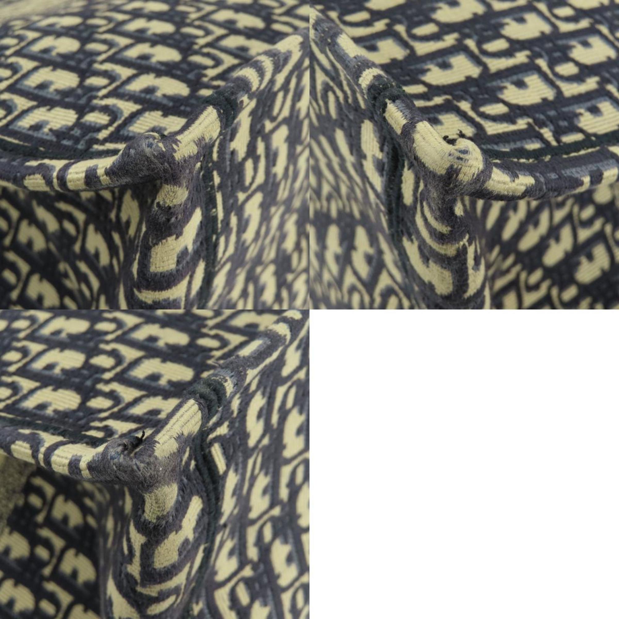 Christian Dior Navy Canvas Tote Bag ()