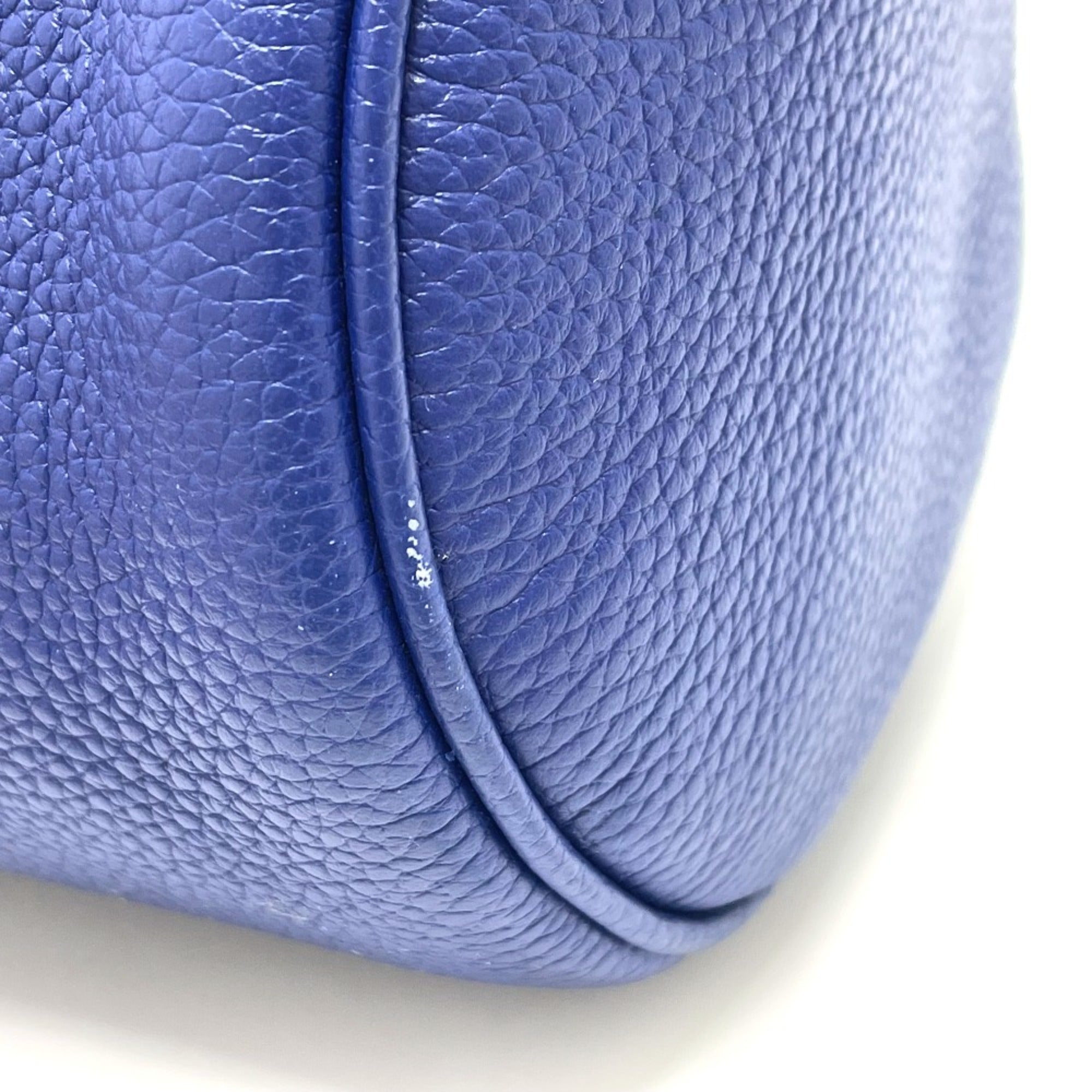Christian Dior Blue Leather Shoulder Bag ()