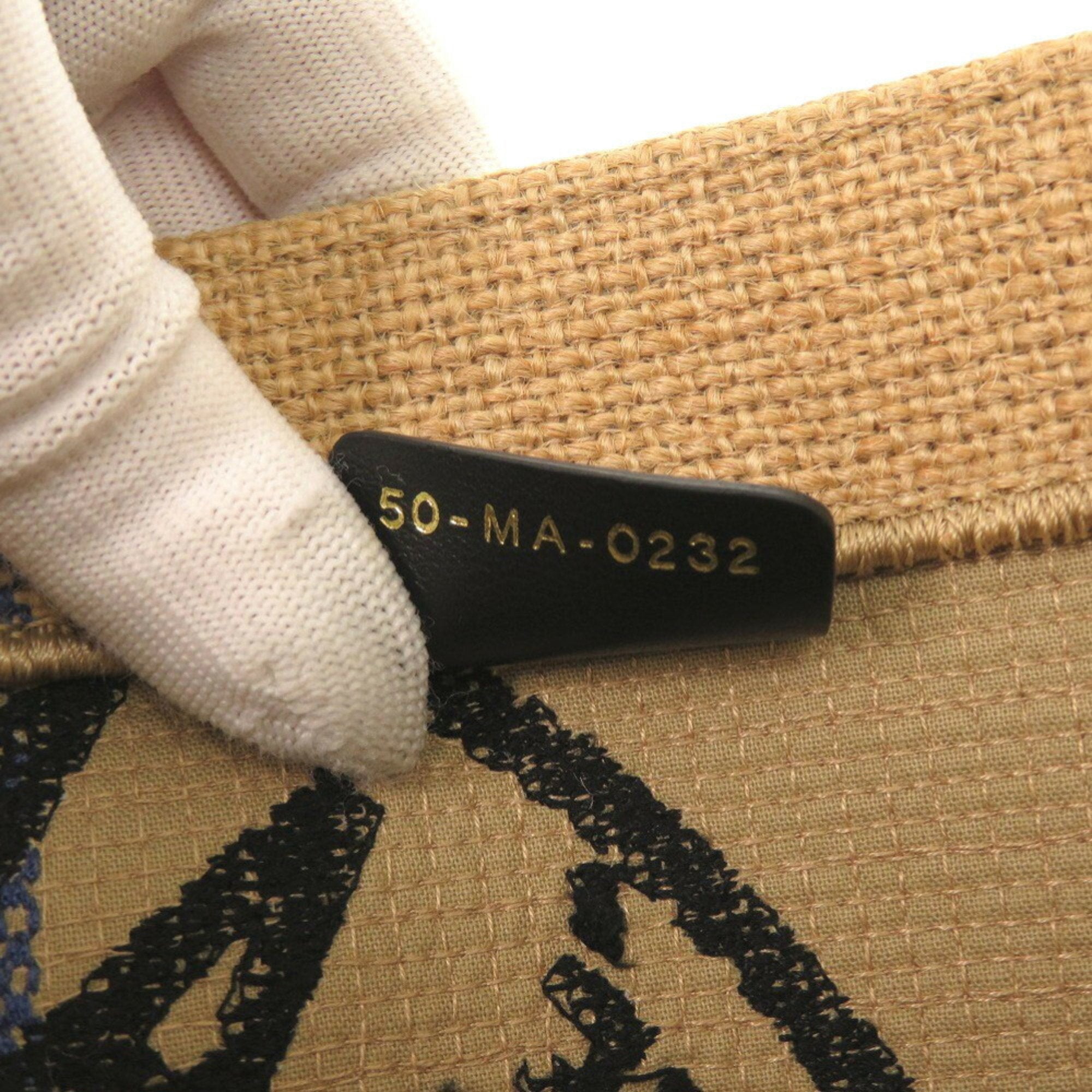 Christian Dior Beige Raffia Tote Bag ()