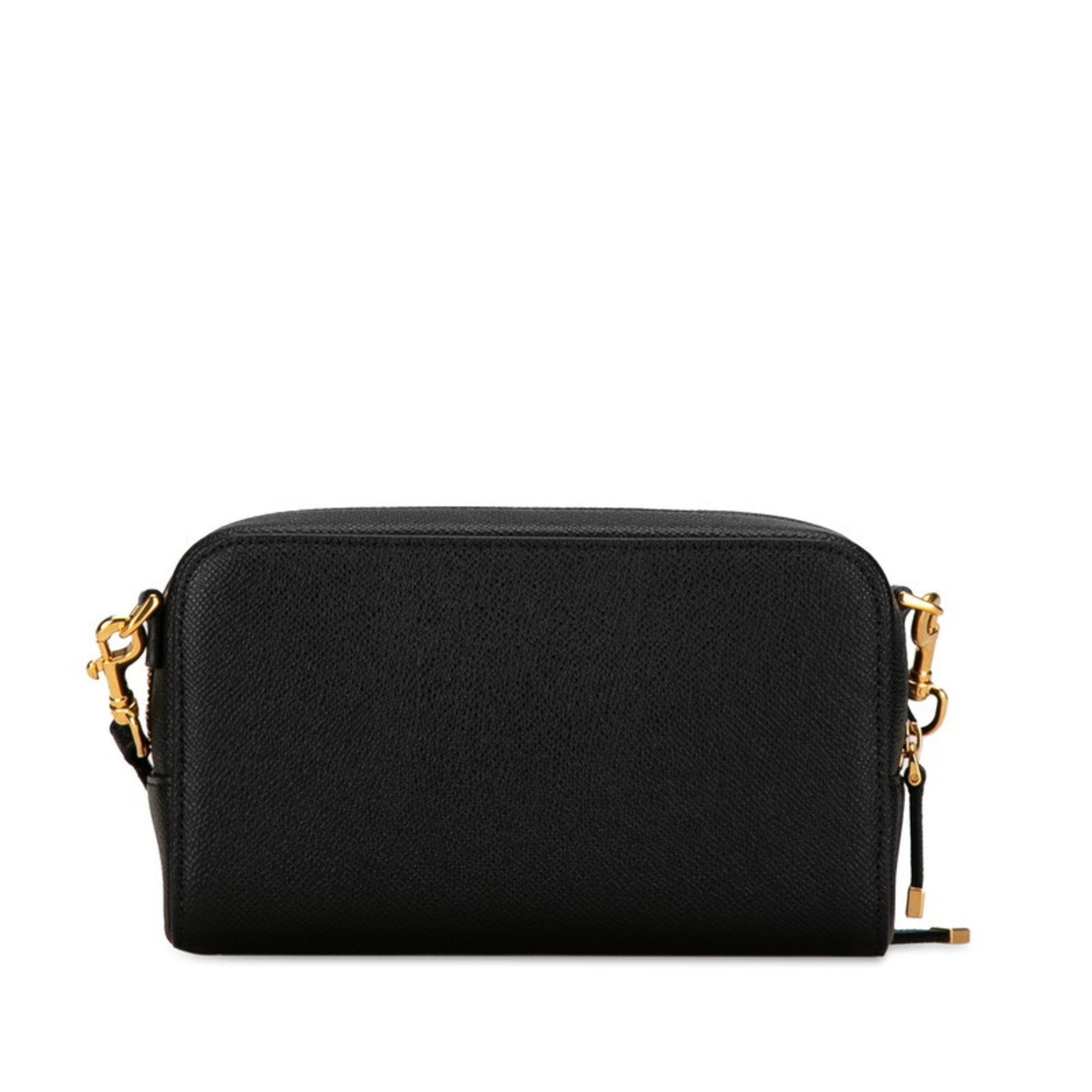 Christian Dior Black Leather Shoulder Bag ()