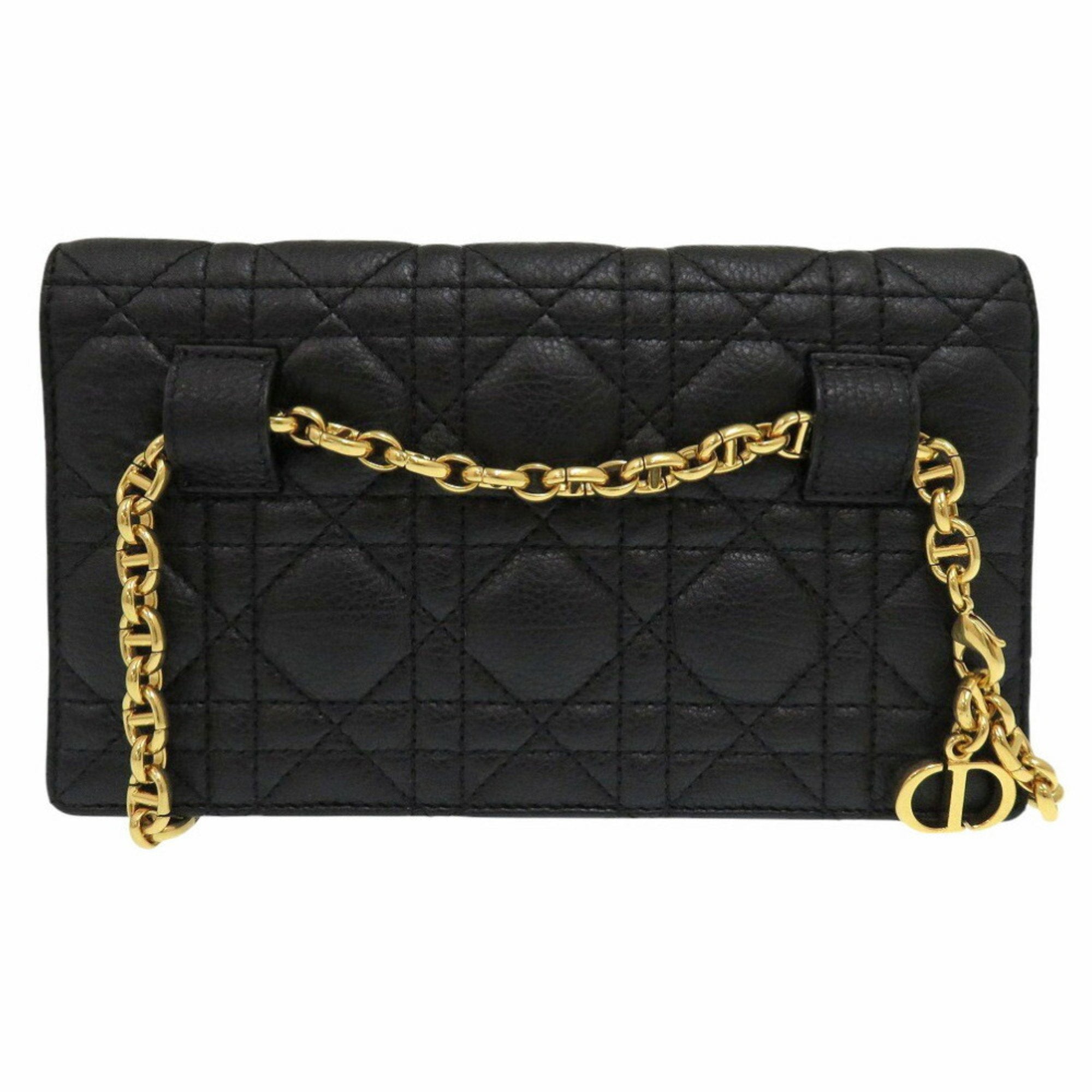 Christian Dior Black Leather Fanny Pack Pouch ()