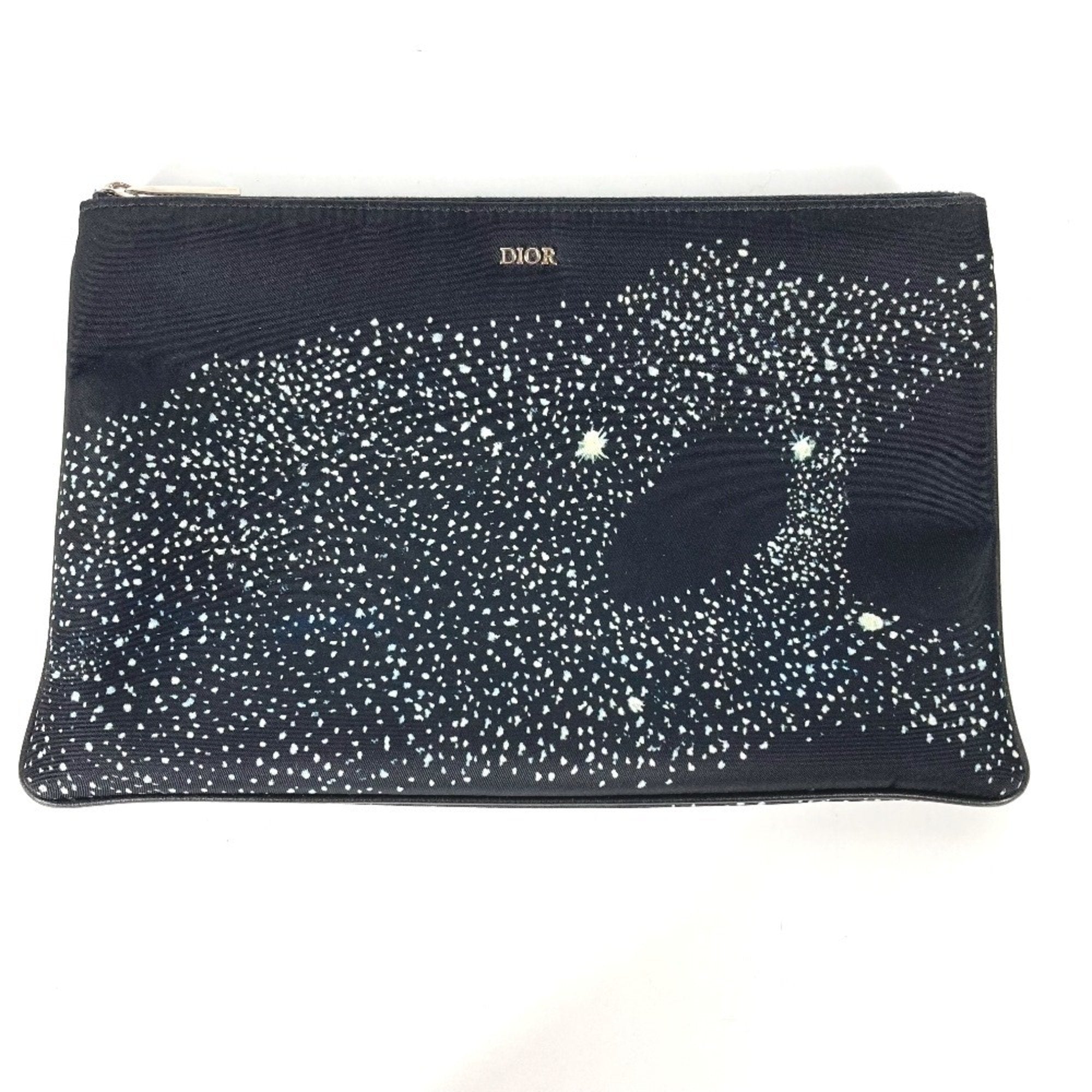Christian Dior Black Nylon Clutch Bag Pouch ()