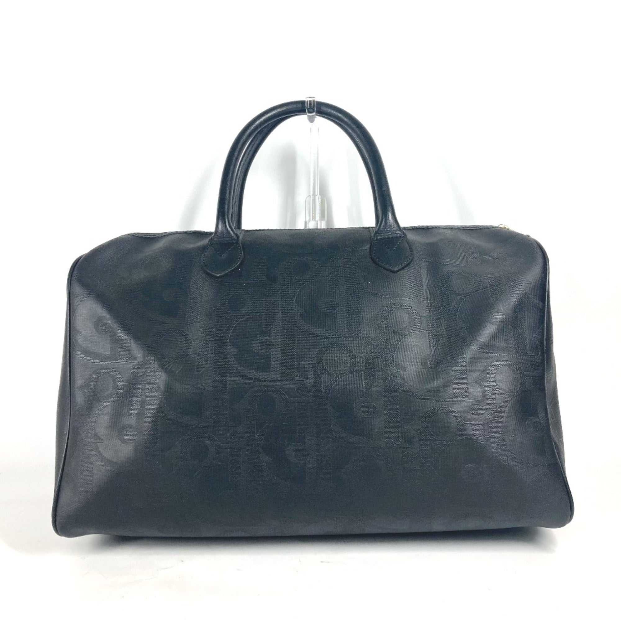 Christian Dior Black Leather Boston Bag ()