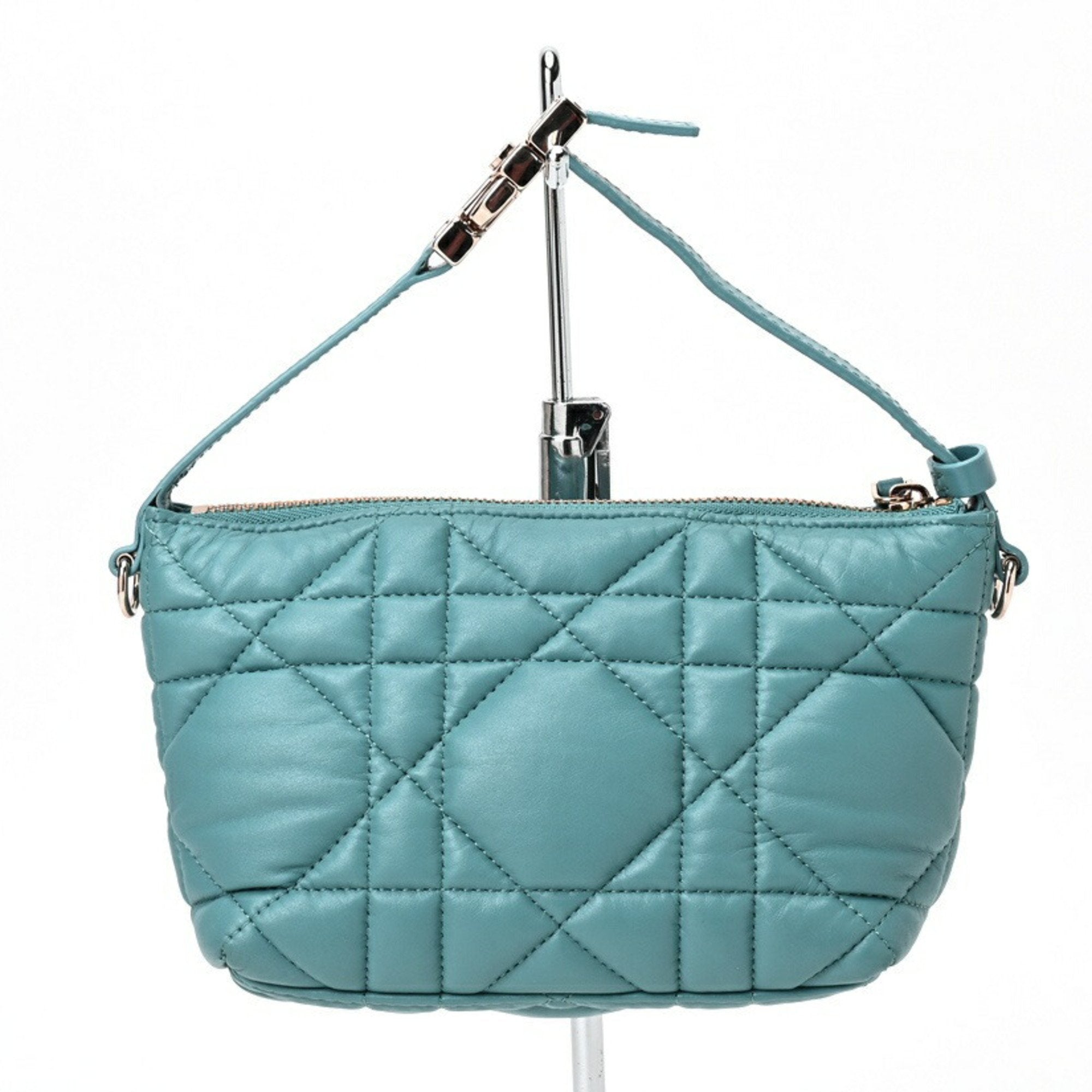 Christian Dior Blue Leather Handbag ()