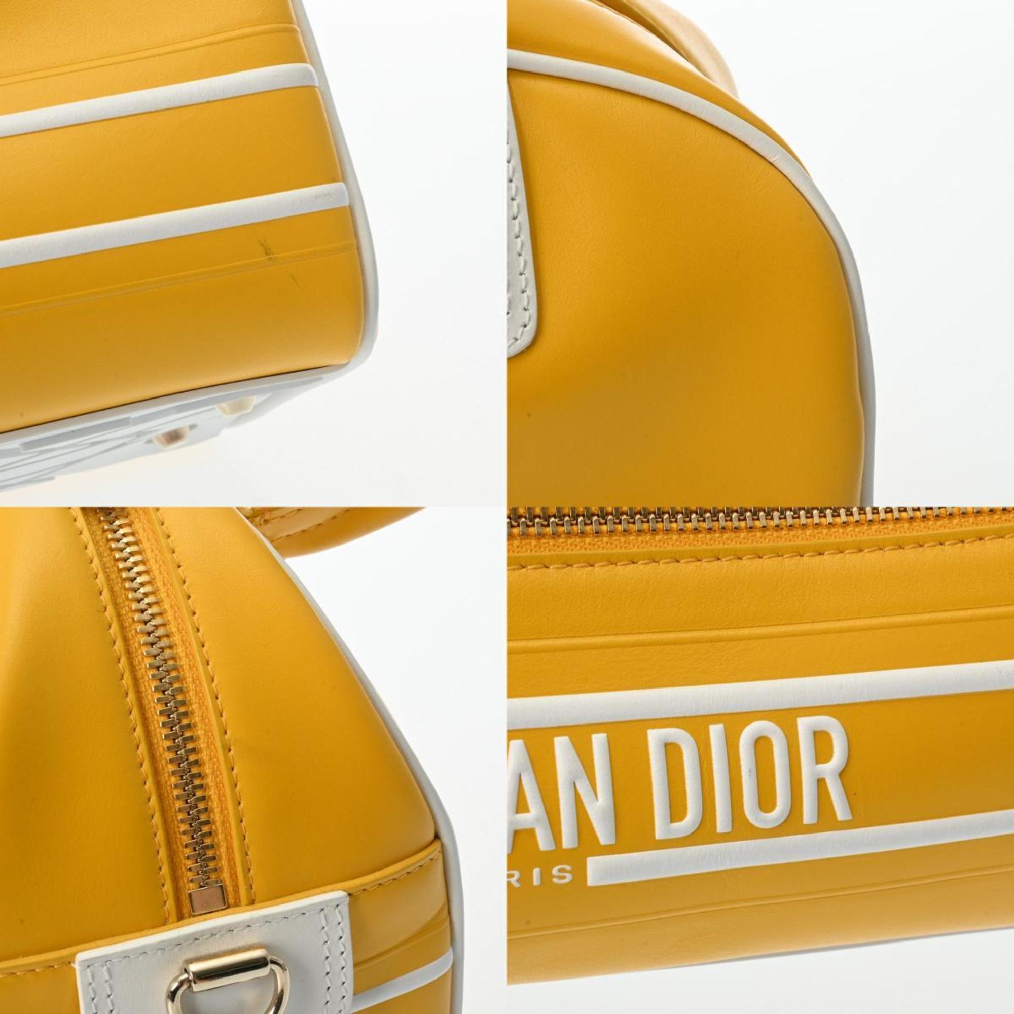Christian Dior Yellow Leather Handbag ()