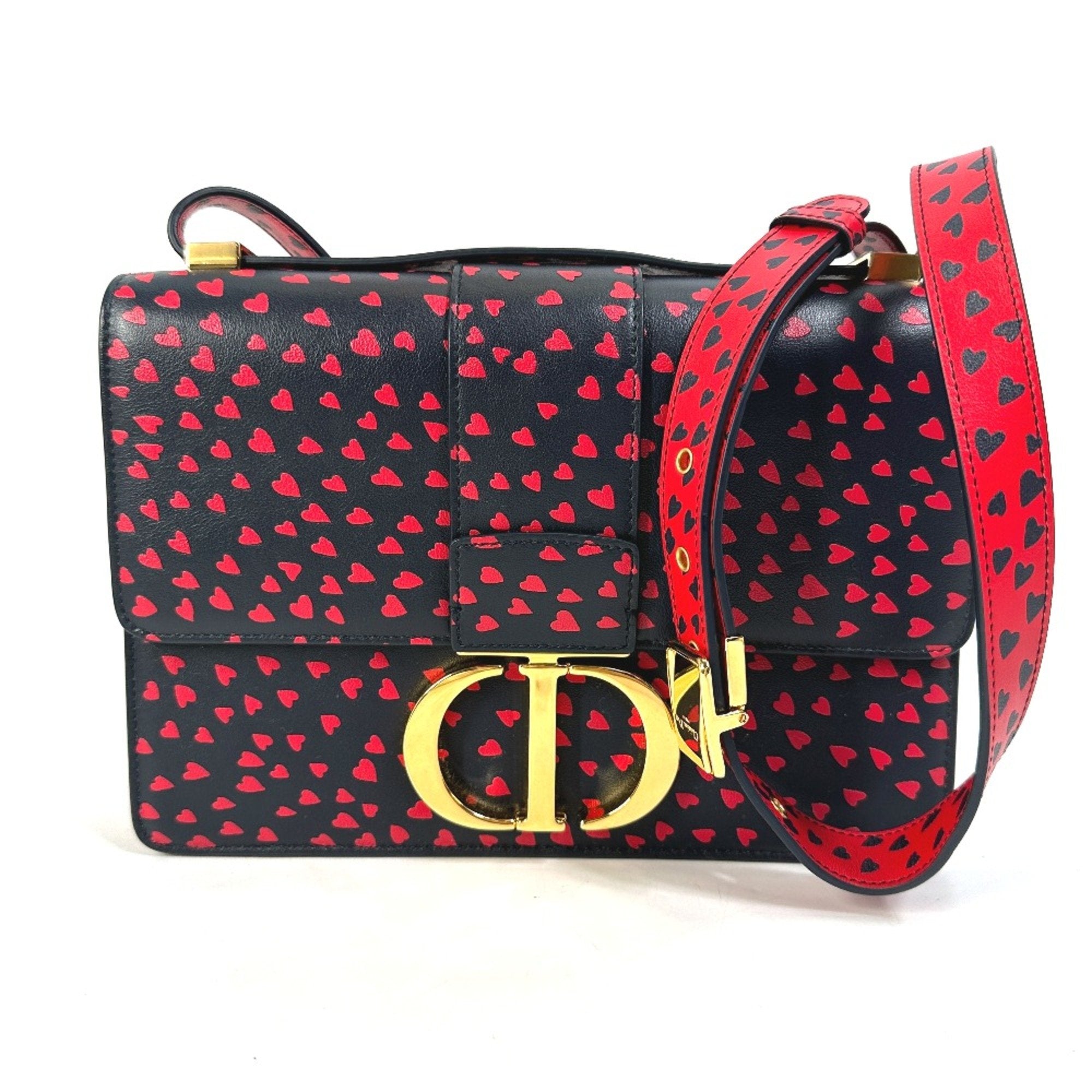 Christian Dior Black Leather Shoulder Bag ()