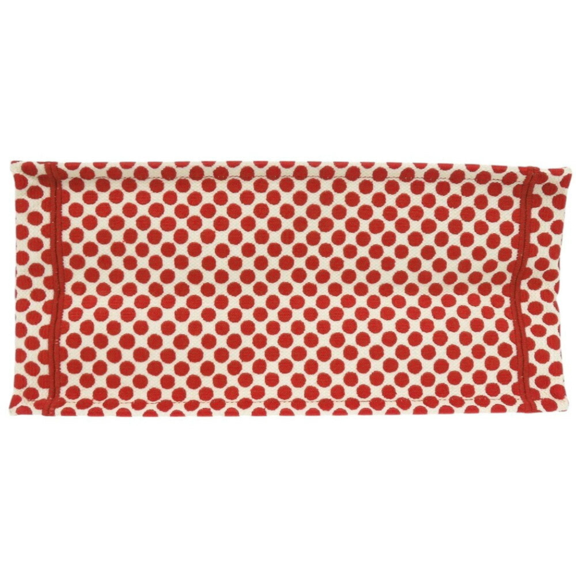 Christian Dior Red Color Canvas Tote Bag ()