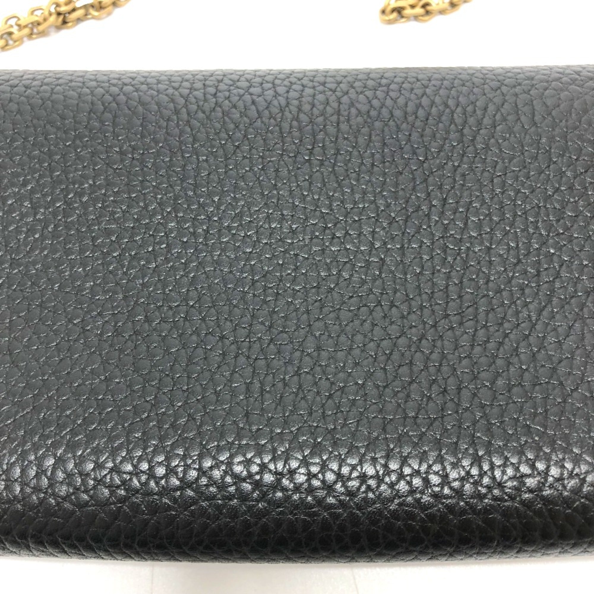 Christian Dior Black Leather Shoulder Bag ()