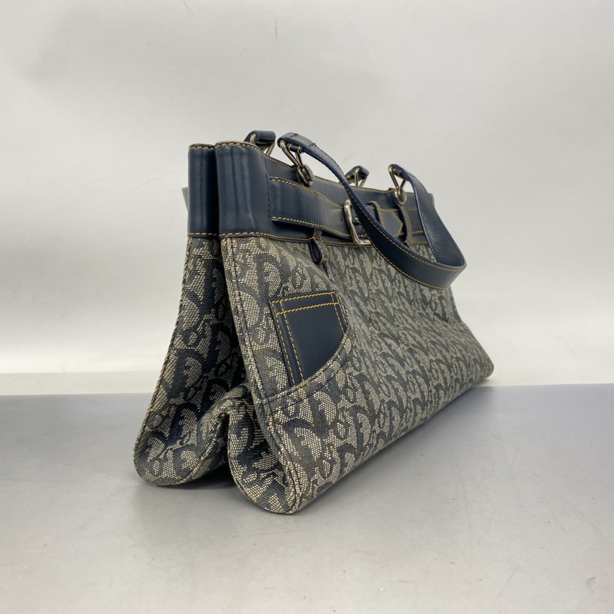 Christian Dior Navy Canvas Handbag ()