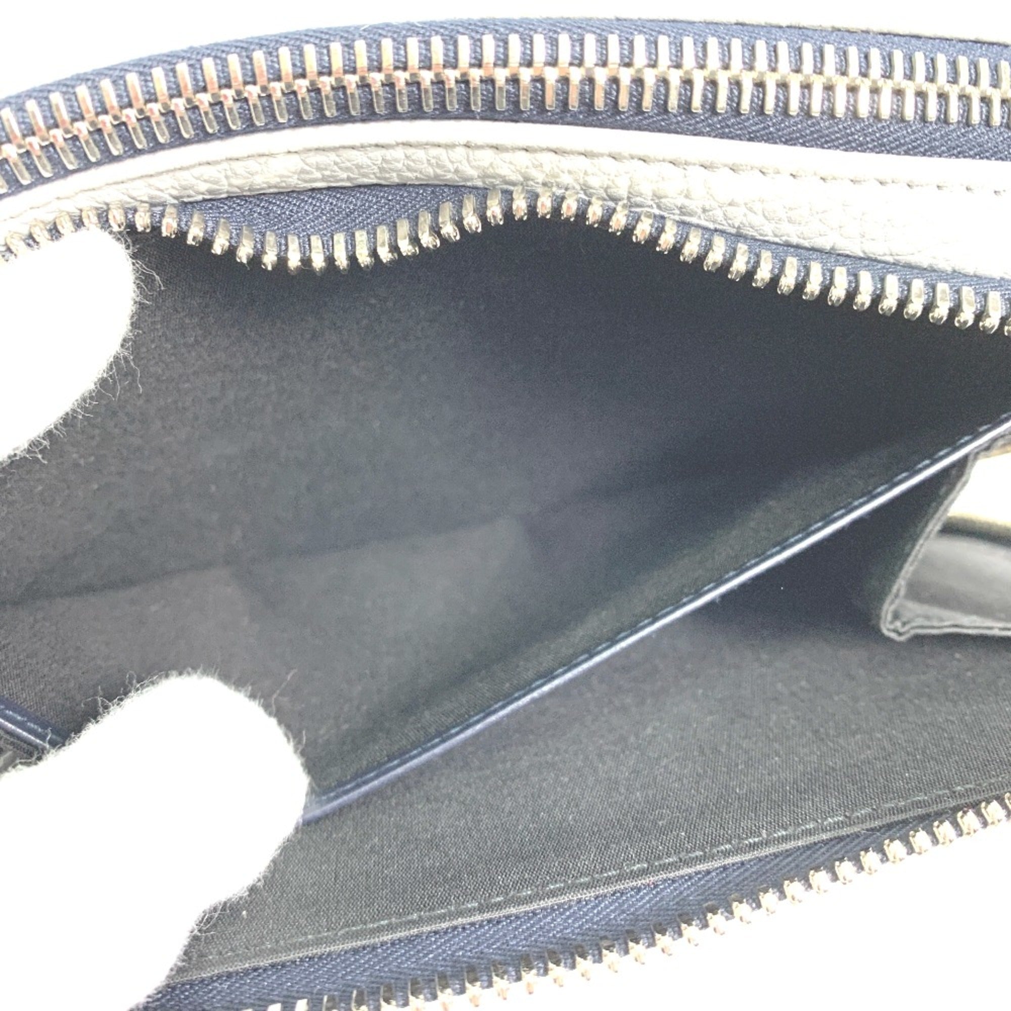 Christian Dior Gray Leather Shoulder Bag ()