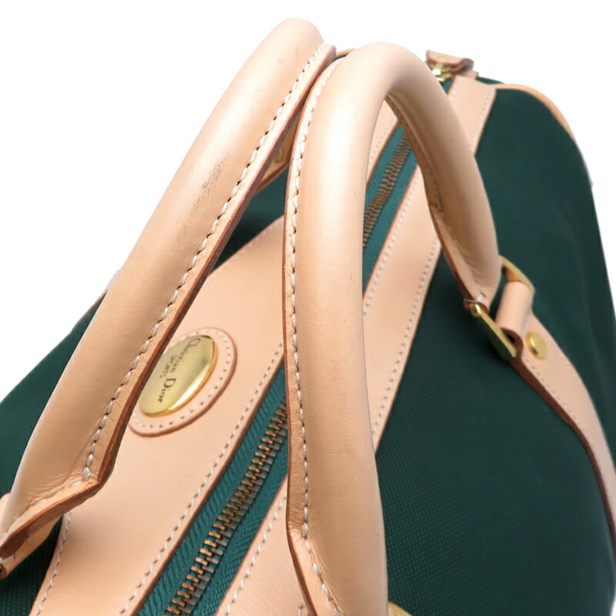 Christian Dior Green Pvc Boston Bag ()