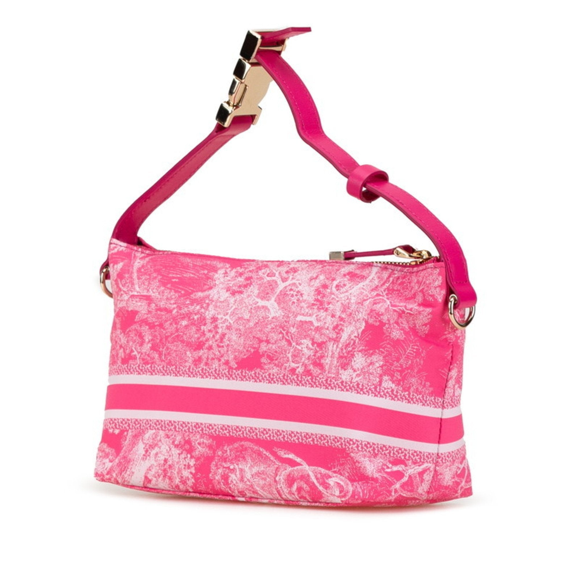 Christian Dior Pink Nylon Leather Handbag ()