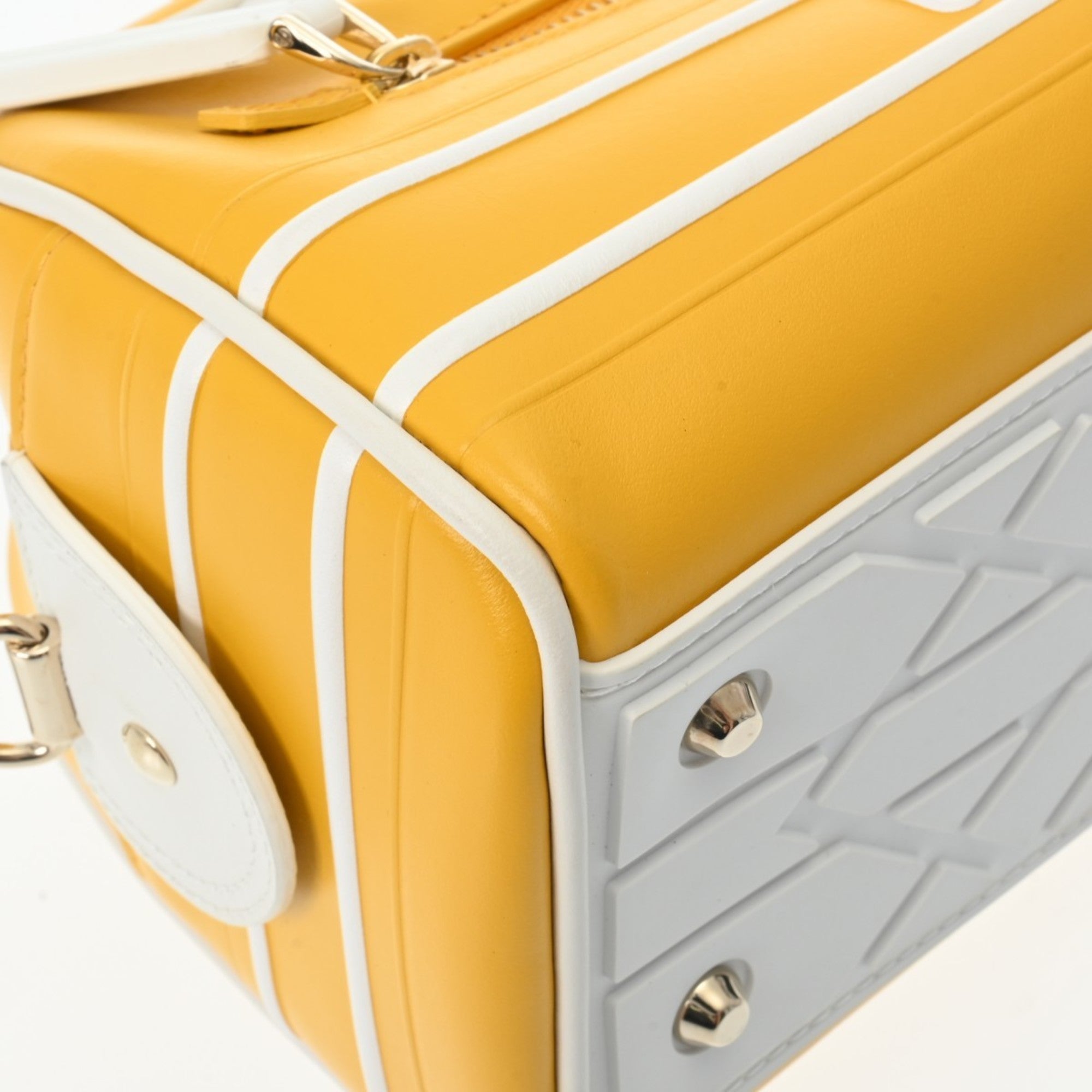 Christian Dior Yellow Leather Handbag ()