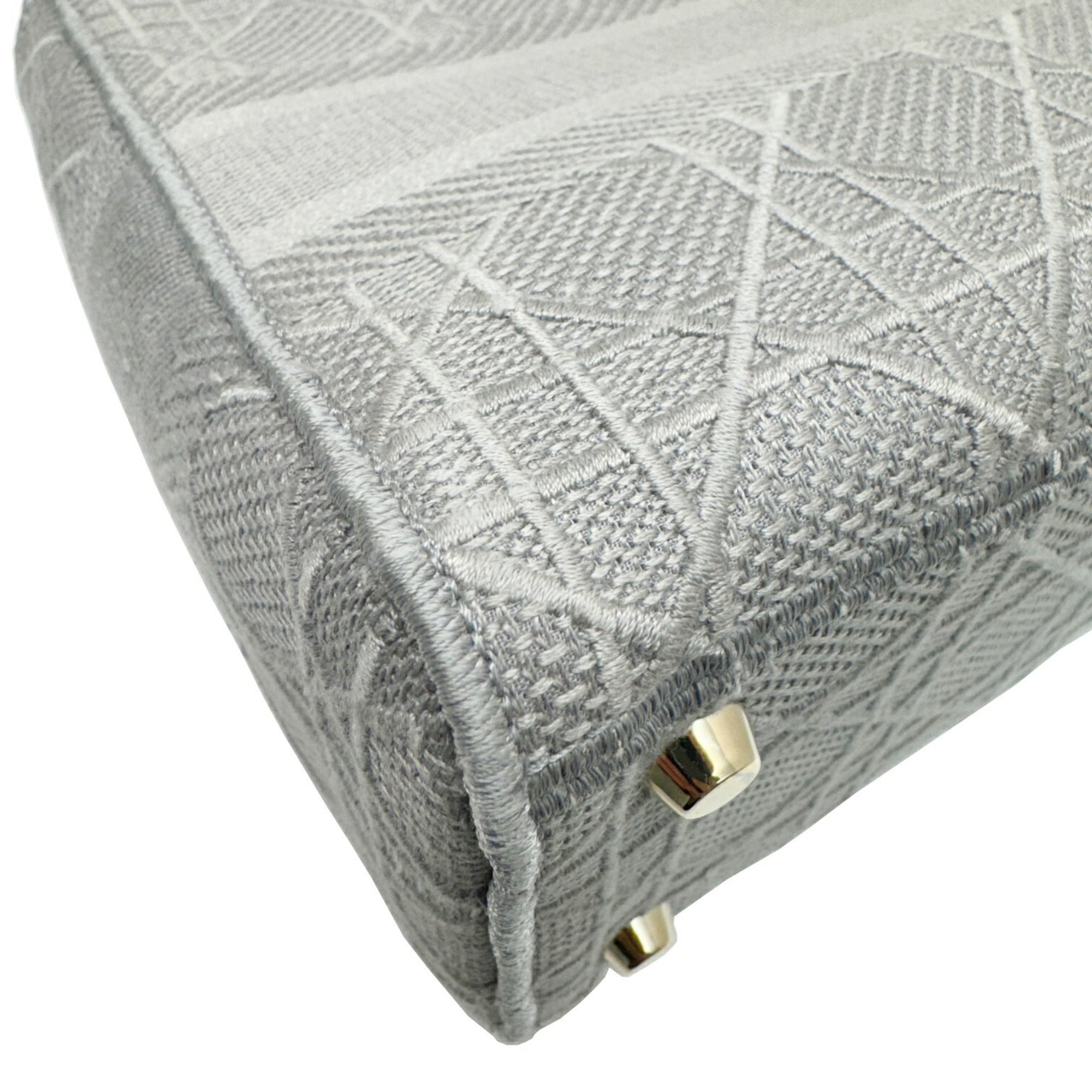 Christian Dior Gray Canvas Handbag Shoulder Bag ()