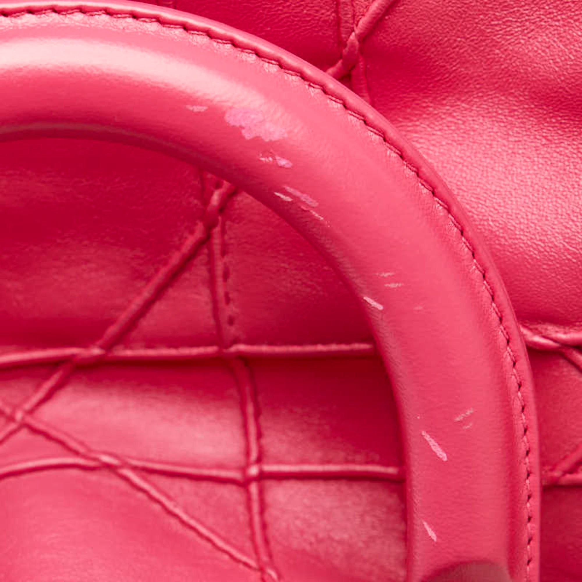 Christian Dior Pink Leather Handbag Shoulder Bag ()