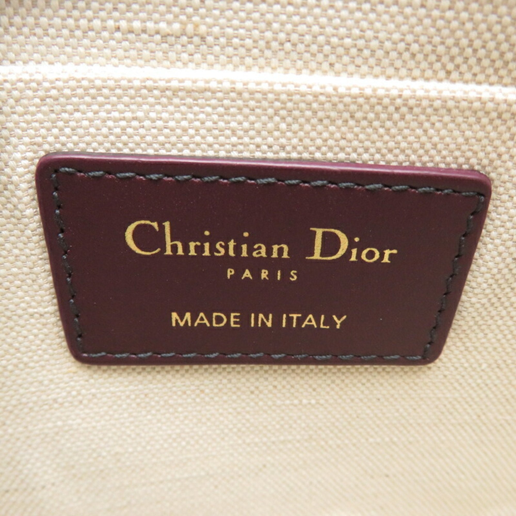 Christian Dior Red Color Canvas Pouch ()