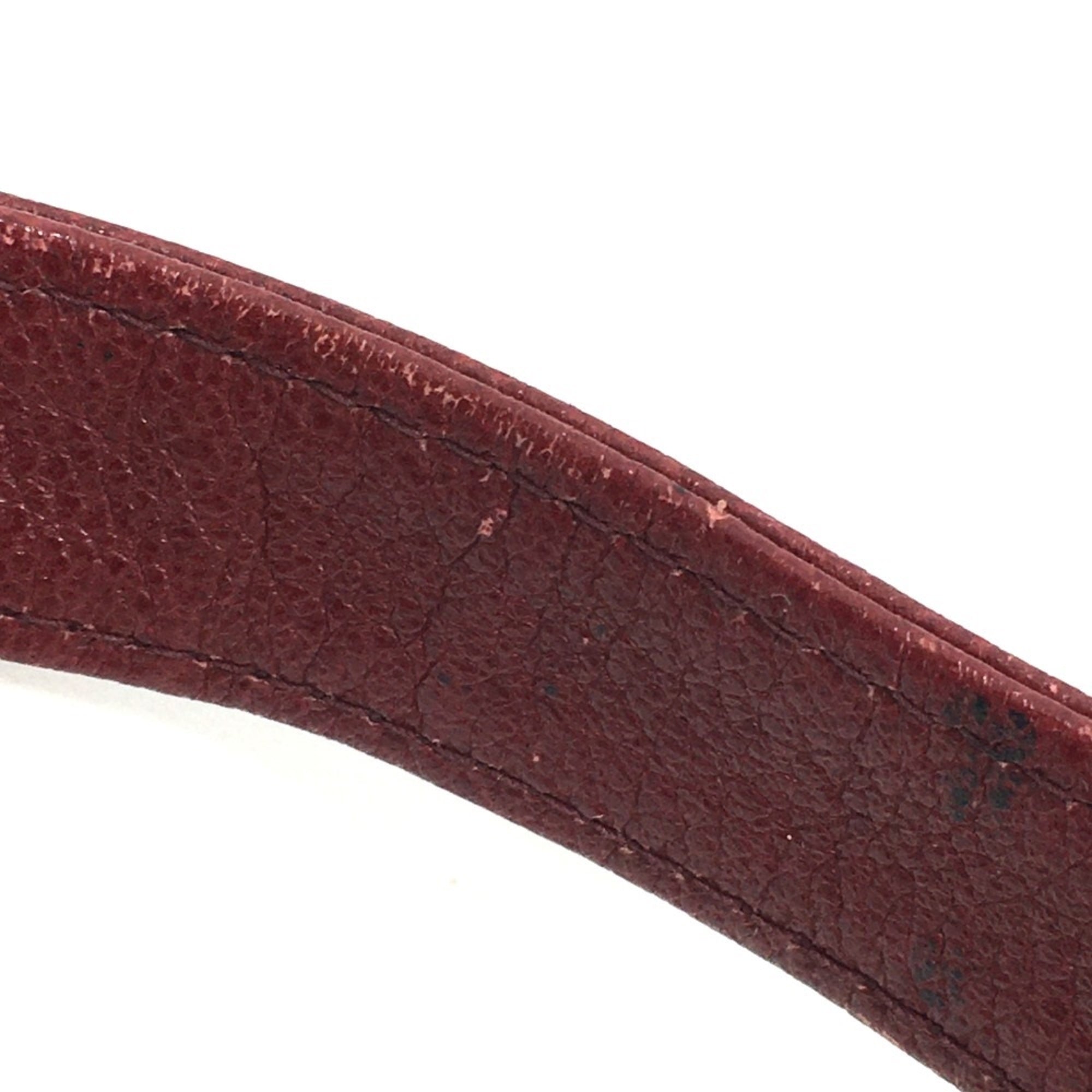 Christian Dior Red Leather Shoulder Bag ()