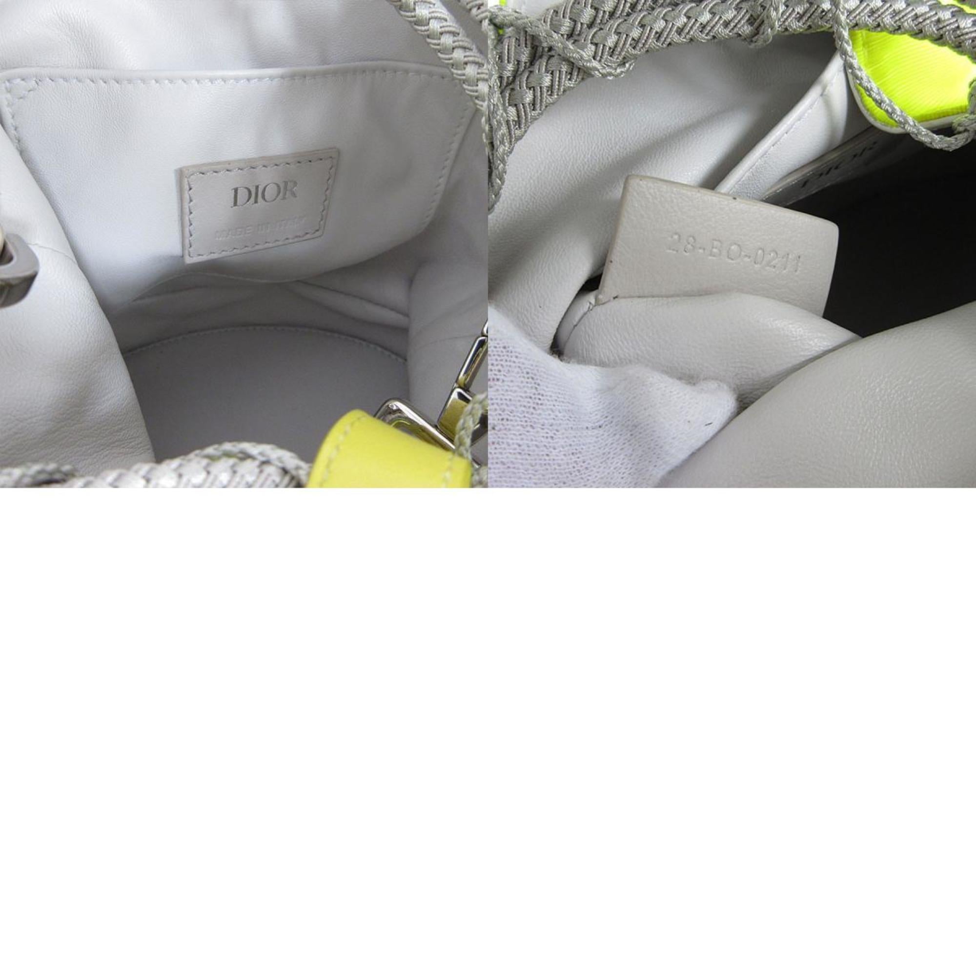 Christian Dior Yellow Nylon Leather Shoulder Bag ()