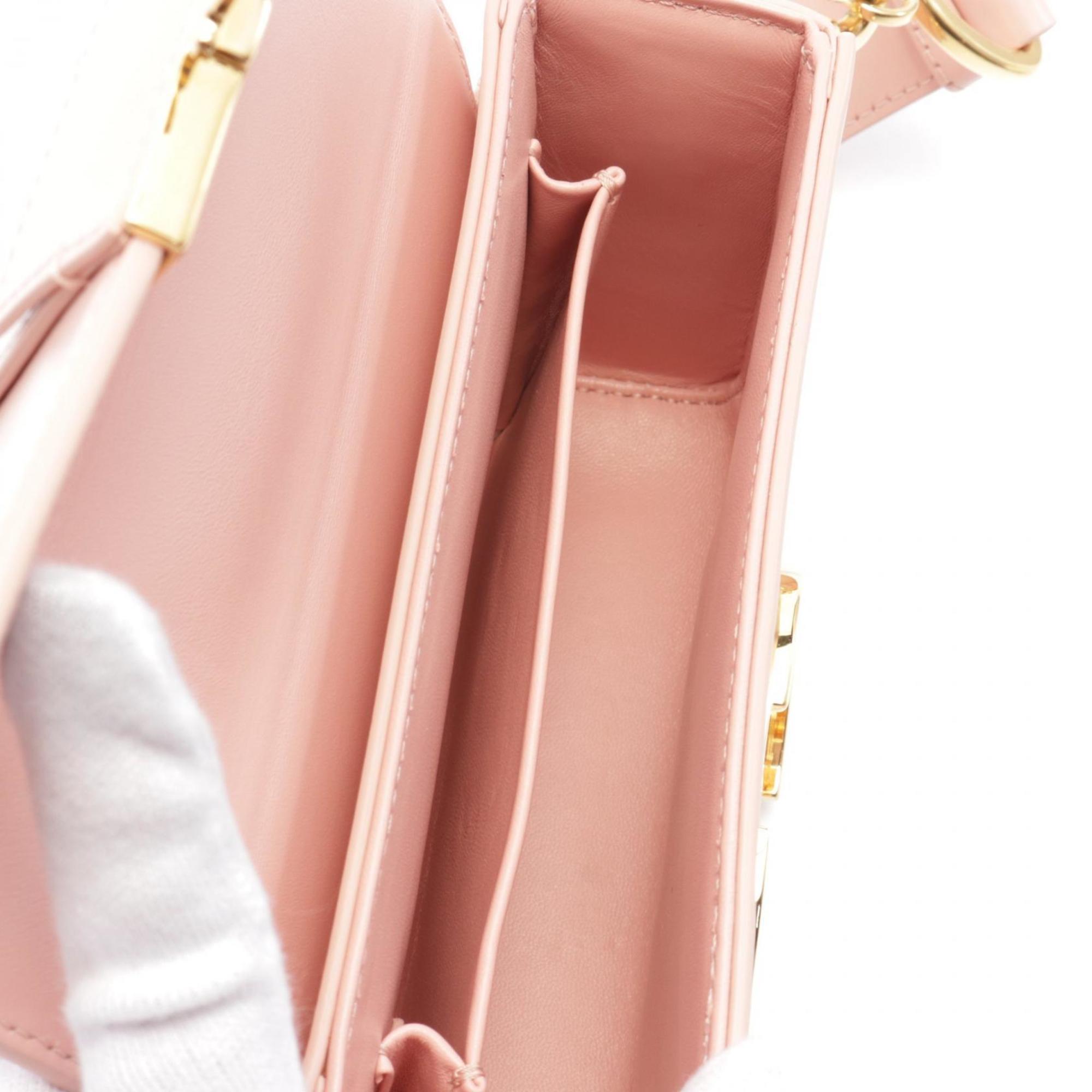 Christian Dior Pink Leather Shoulder Bag ()