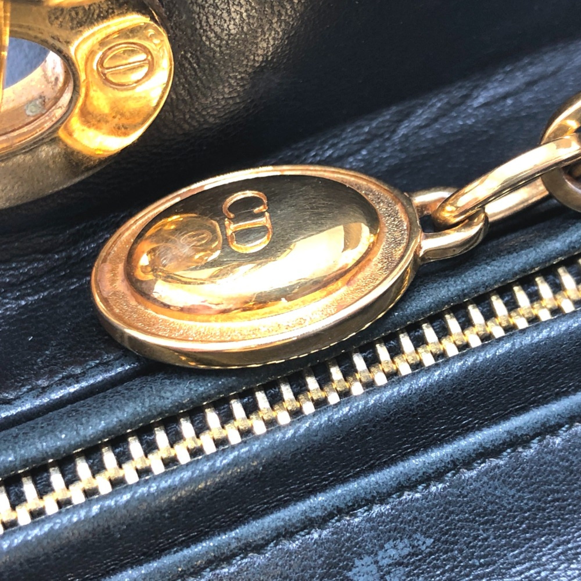 Christian Dior Black Leather Handbag ()