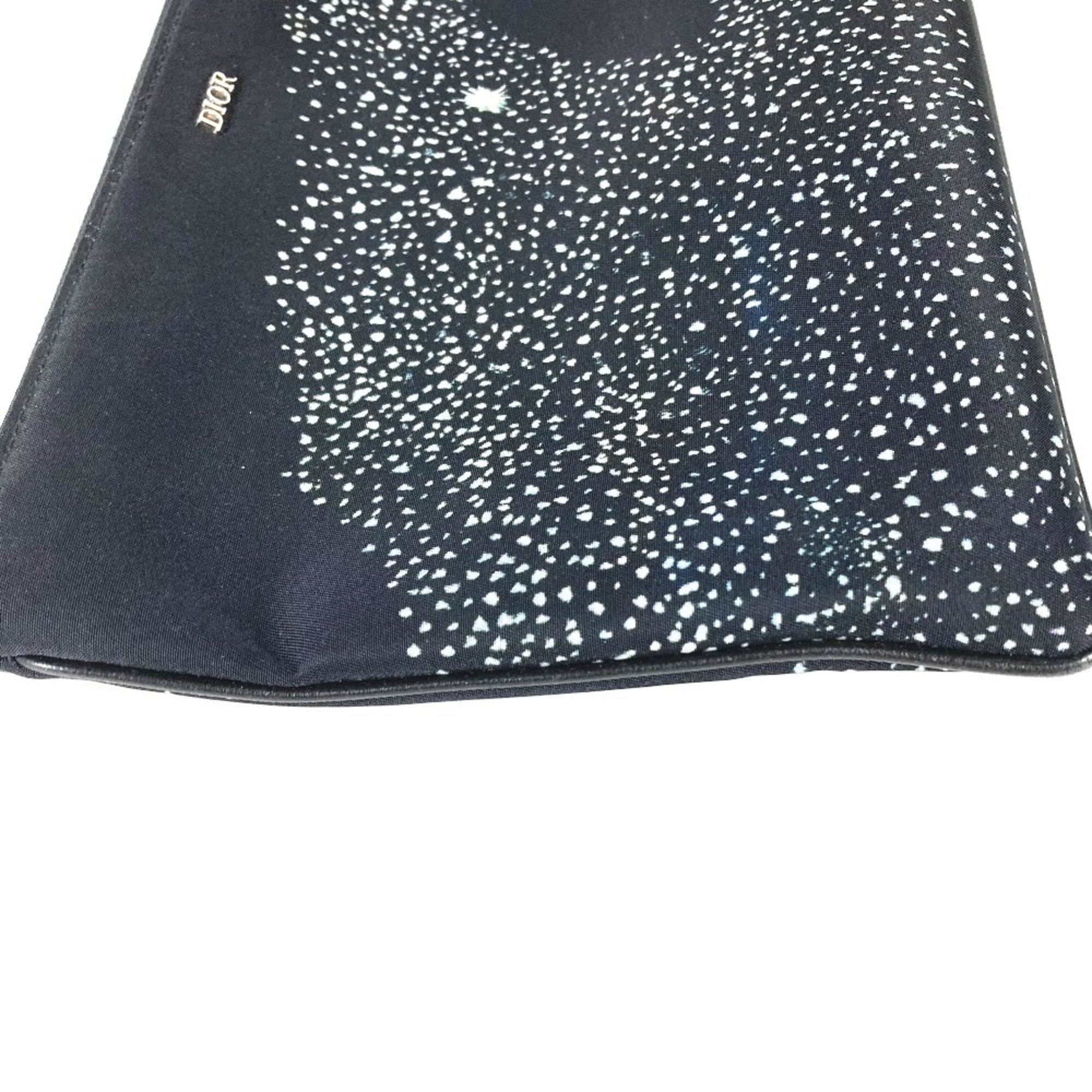 Christian Dior Black Nylon Clutch Bag Pouch ()