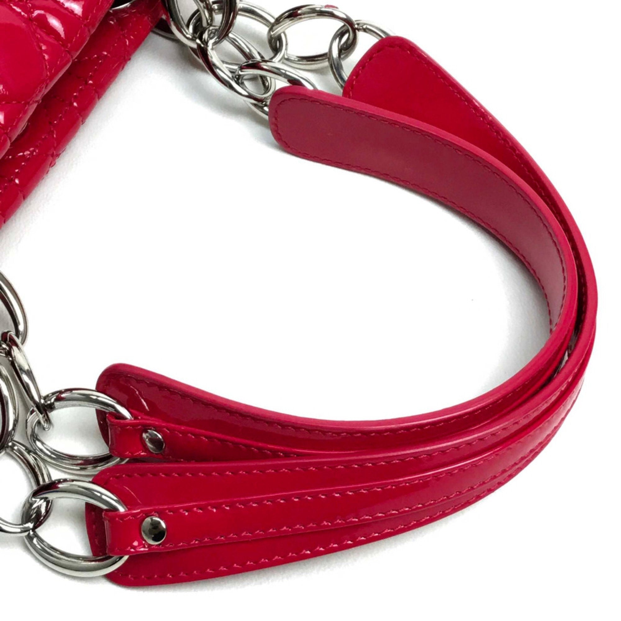 Christian Dior Pink Leather Handbag ()