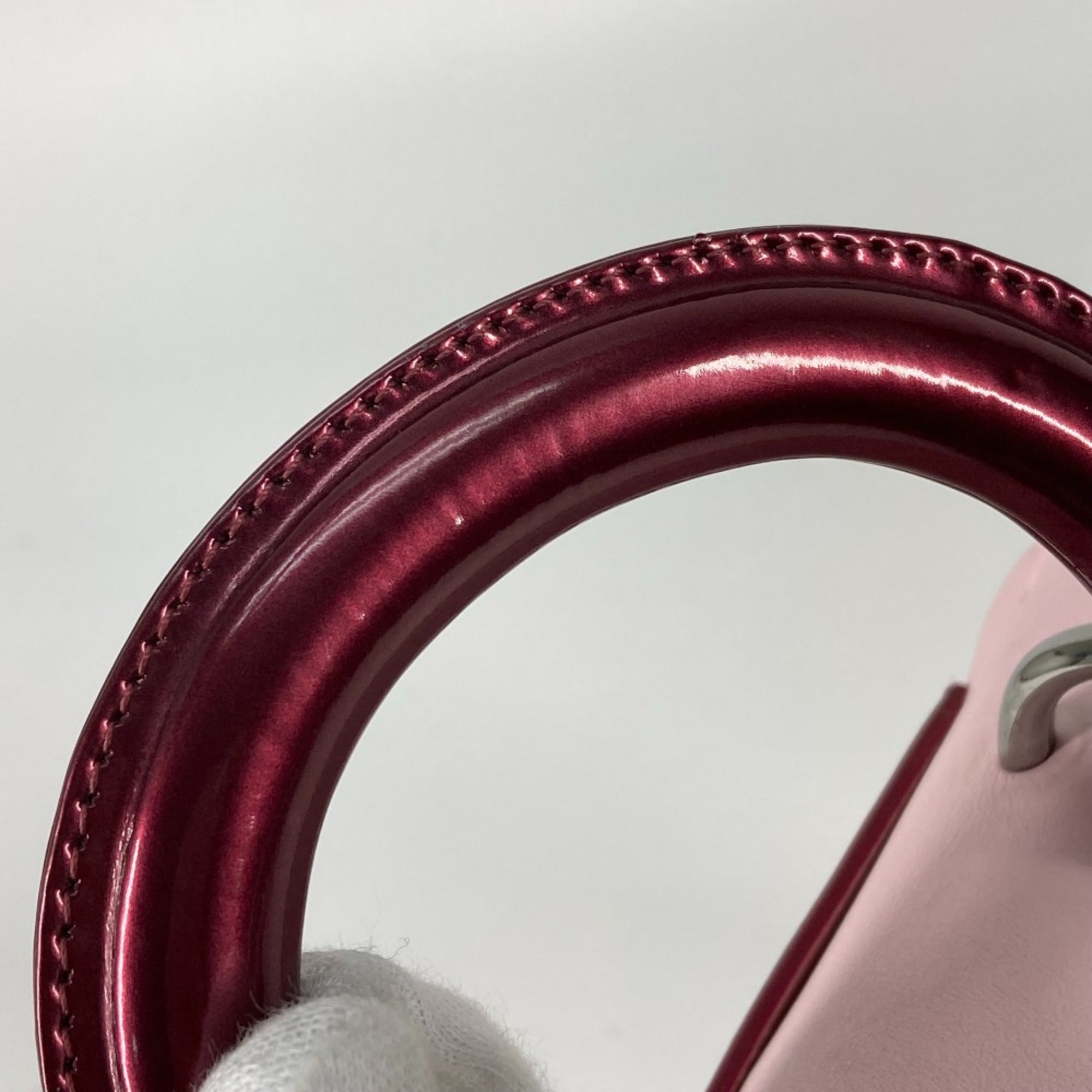 Christian Dior Pink Leather Handbag ()