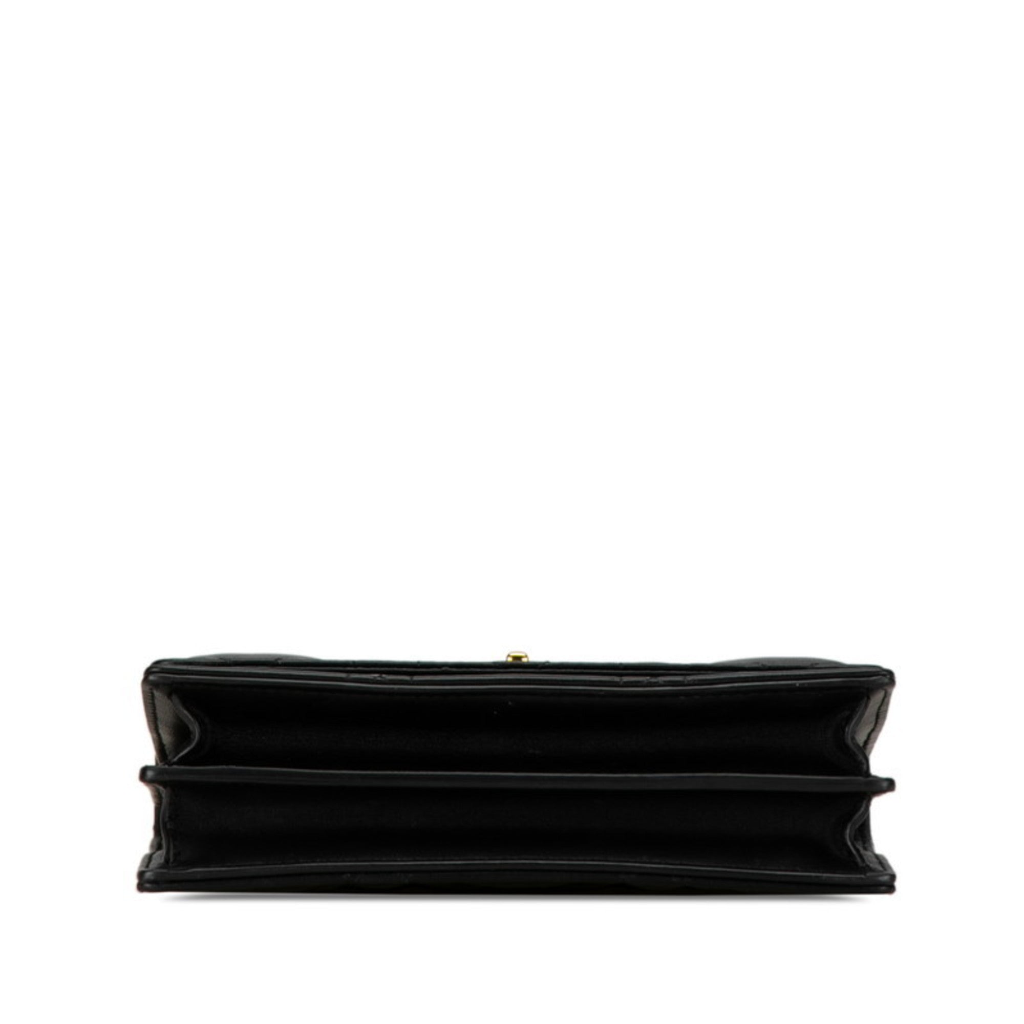 Christian Dior Black Leather Shoulder Bag ()