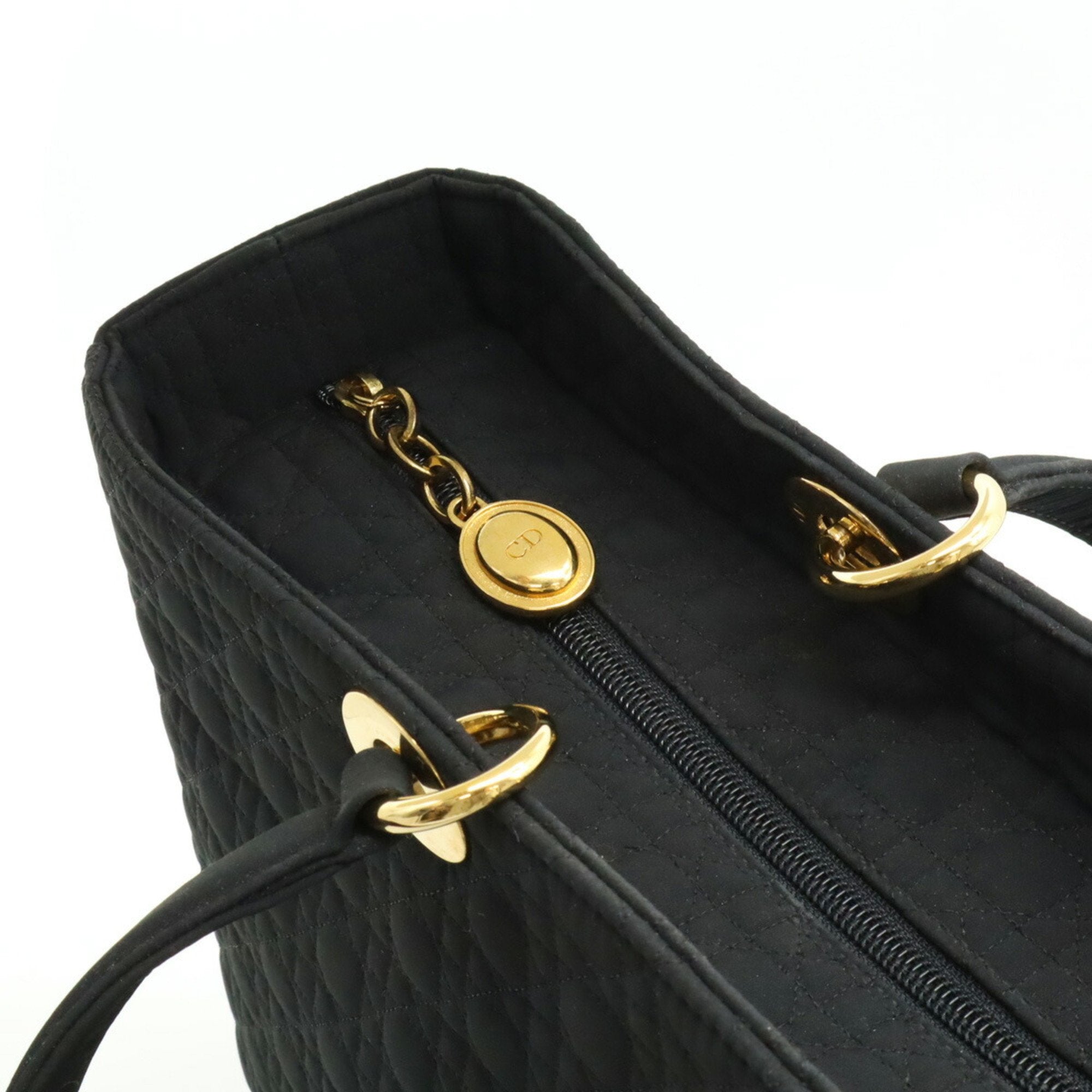 Christian Dior Lady Dior Black Nylon Tote Bag ()