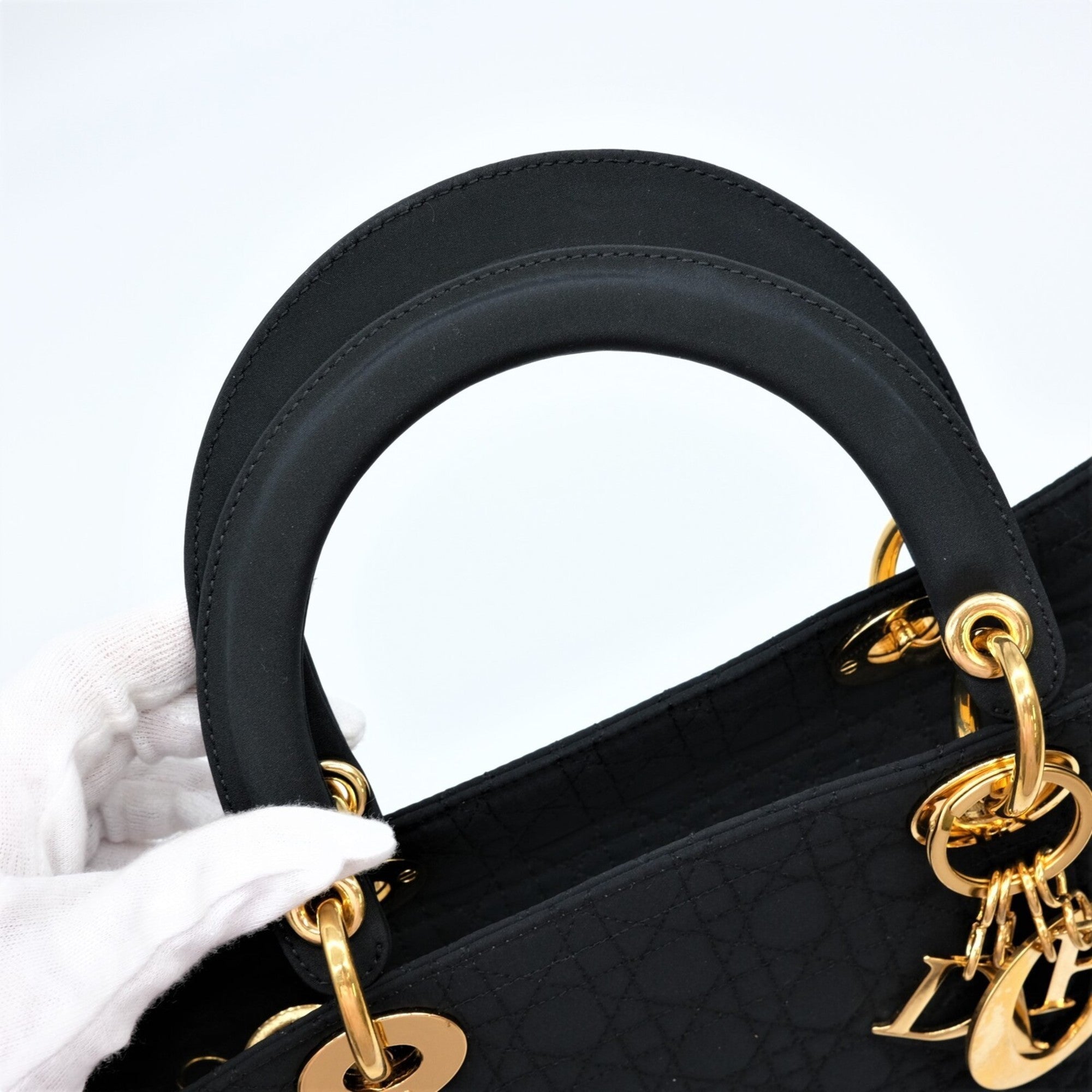 Christian Dior Black Quilting Handbag ()