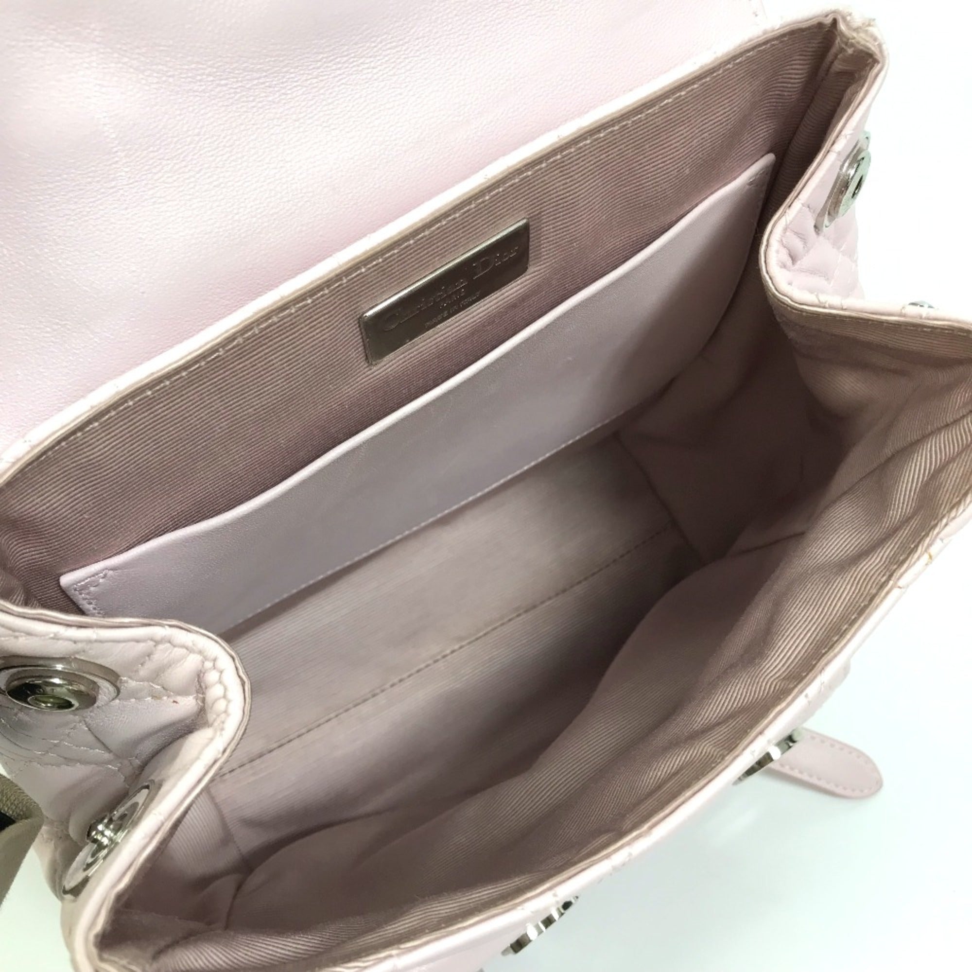 Christian Dior Pink Leather Backpack ()