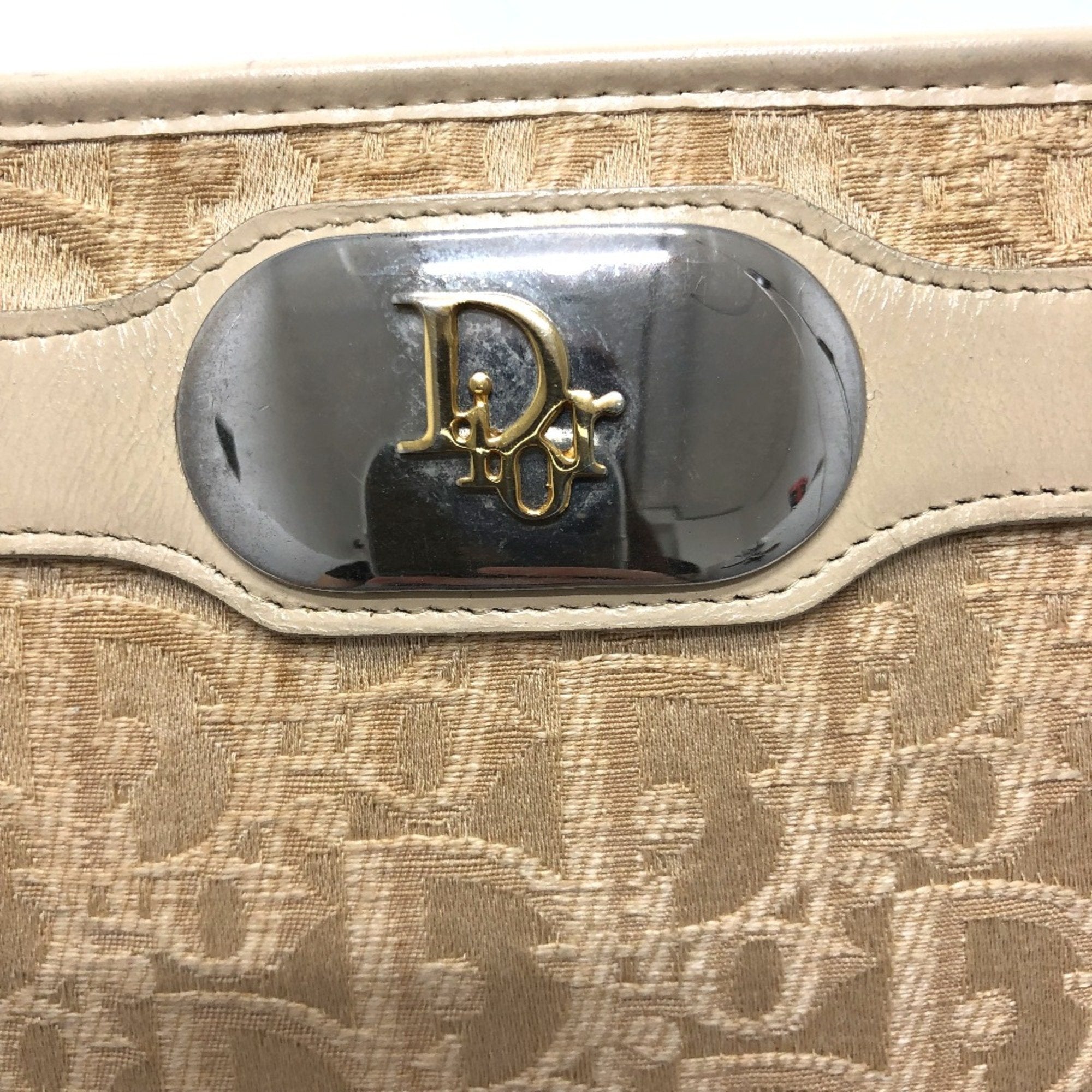 Christian Dior Beige Cloth Shoulder Bag ()