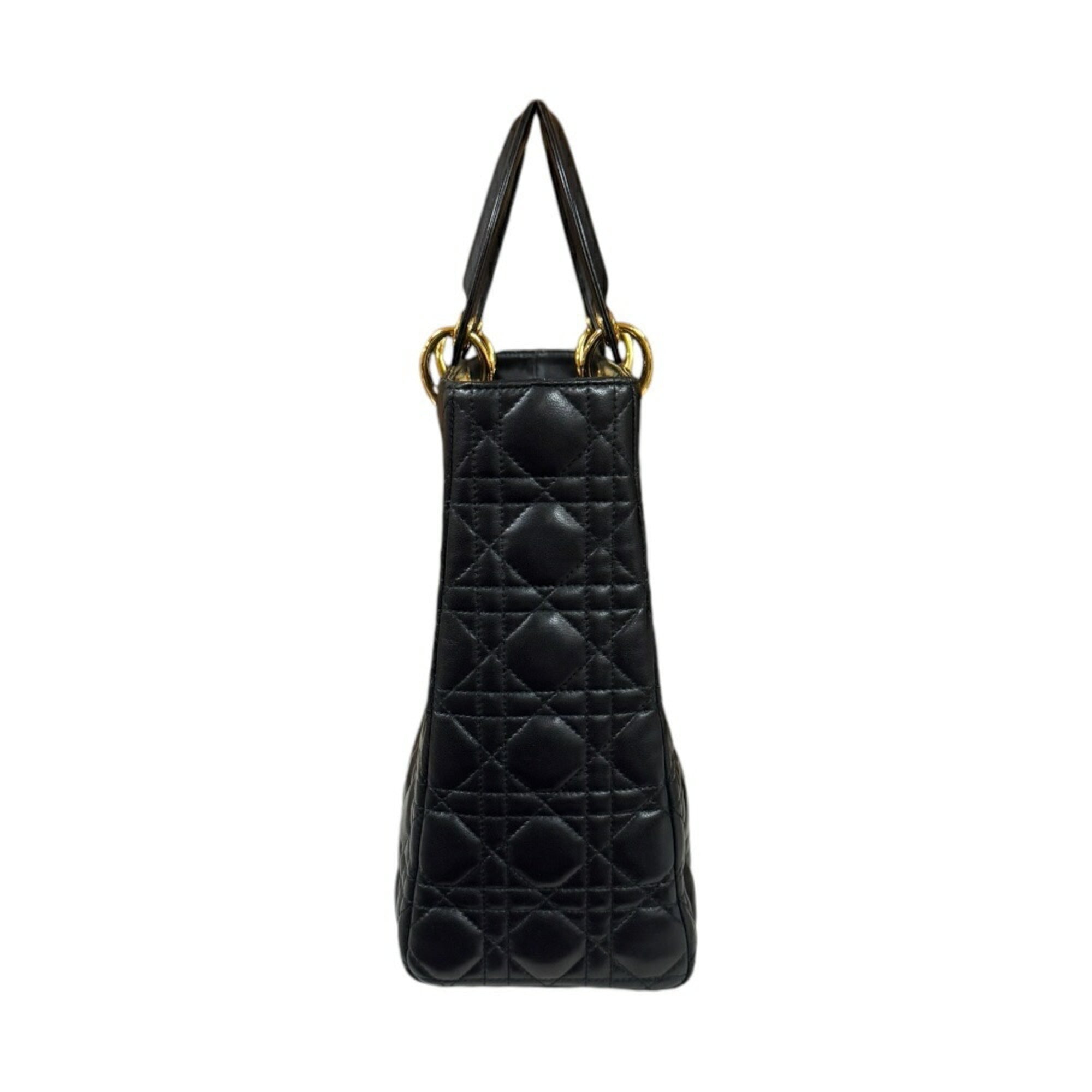 Christian Dior Black Leather Shoulder Bag ()