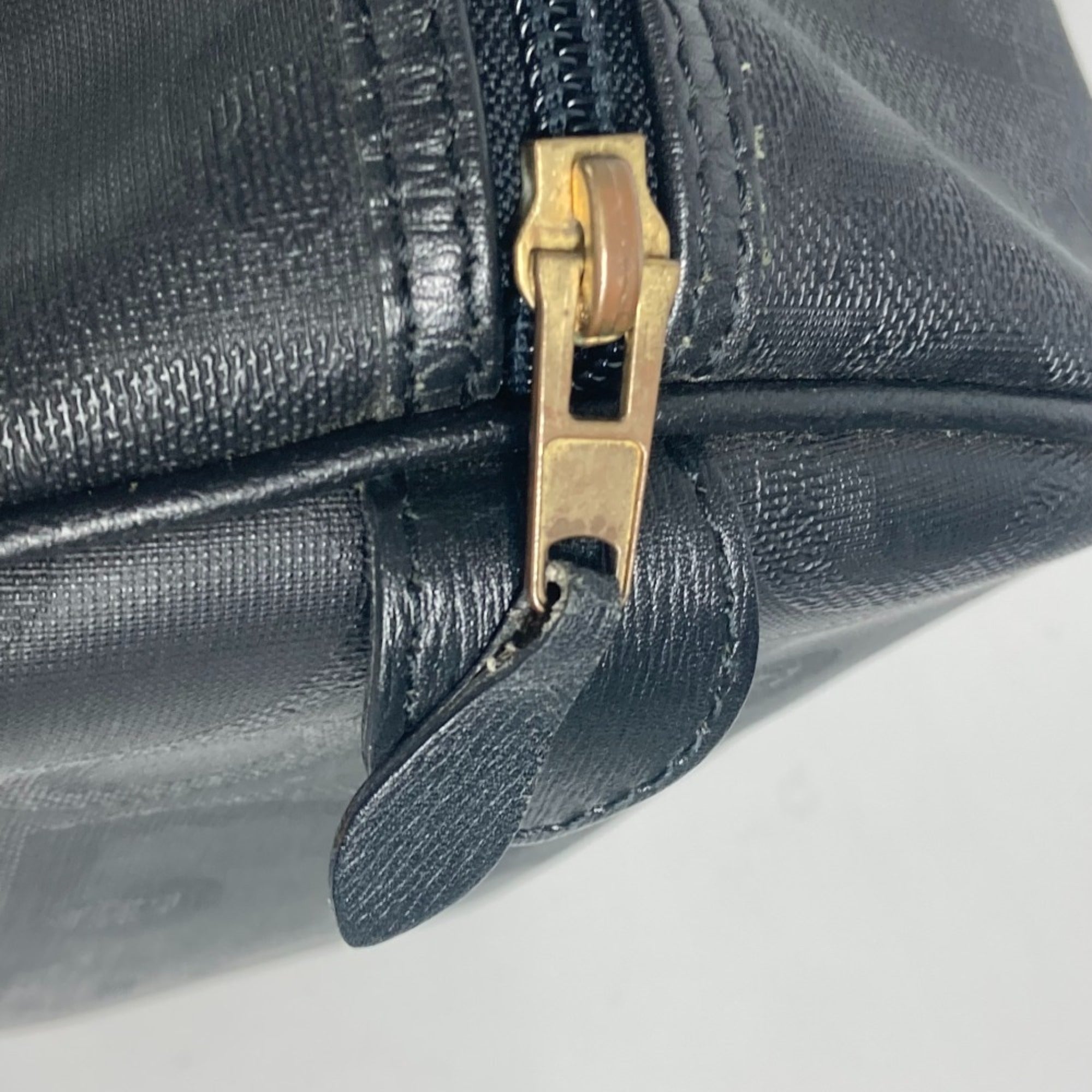 Christian Dior Black Leather Boston Bag ()