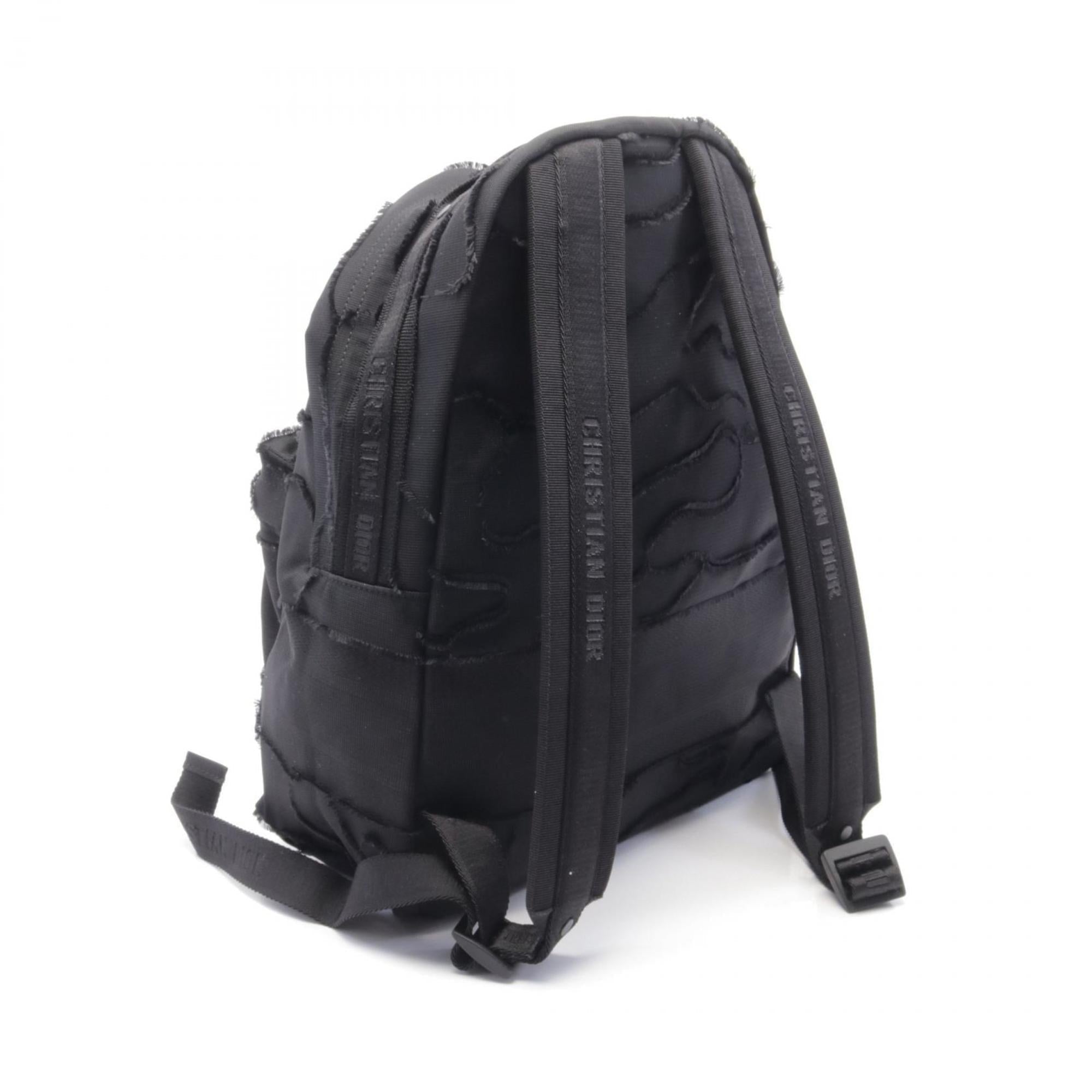 Christian Dior Black Canvas Backpack ()