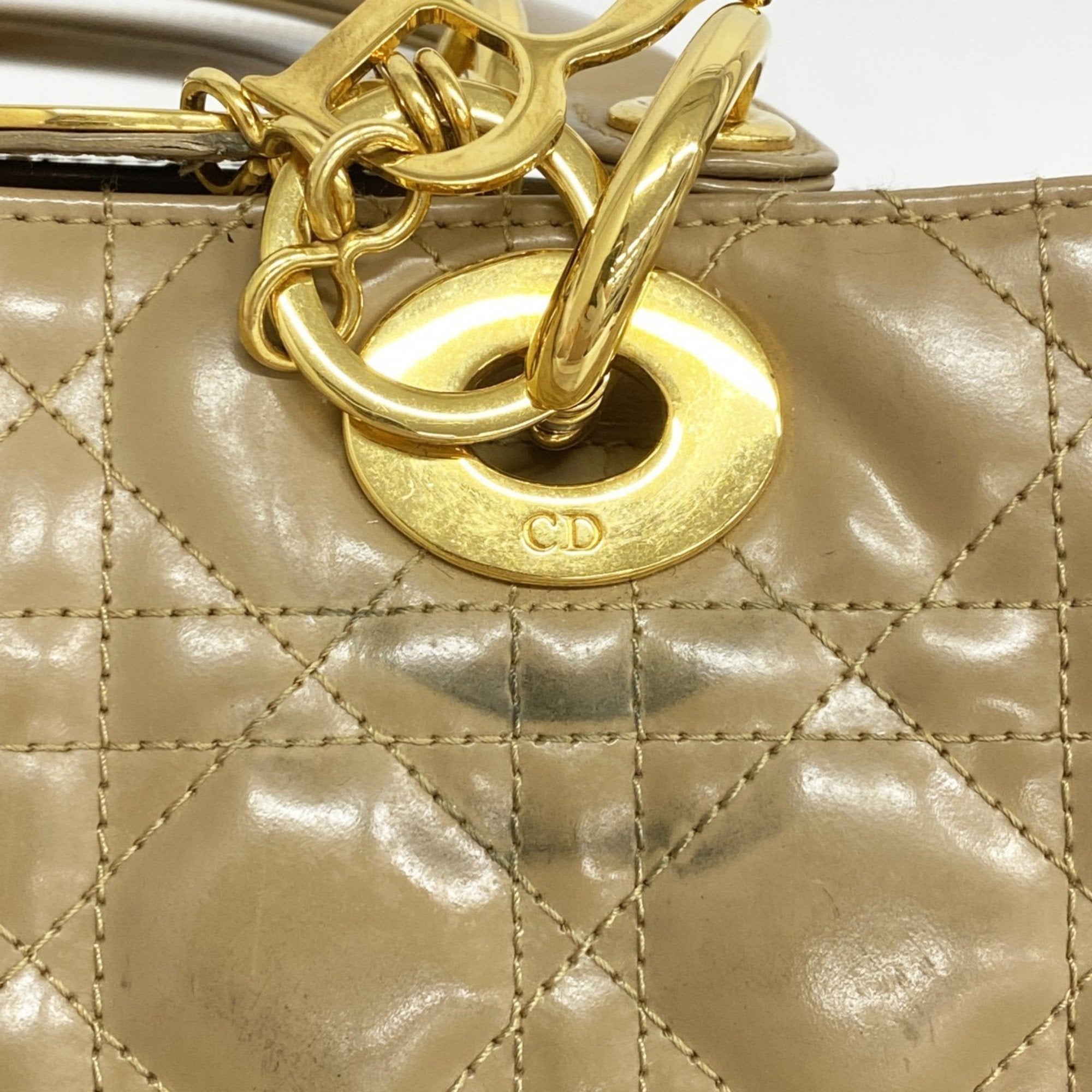 Christian Dior Brown Leather Handbag ()