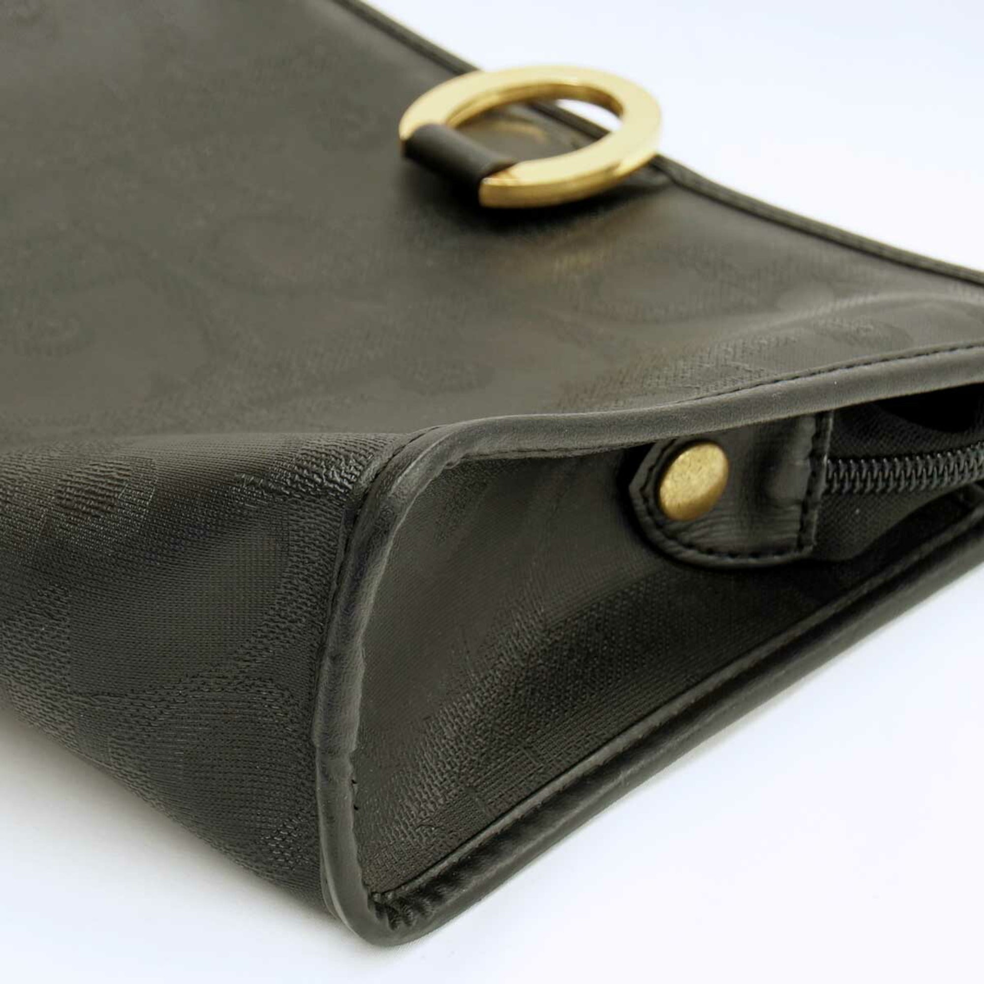 Christian Dior Black Leather Clutch Bag ()