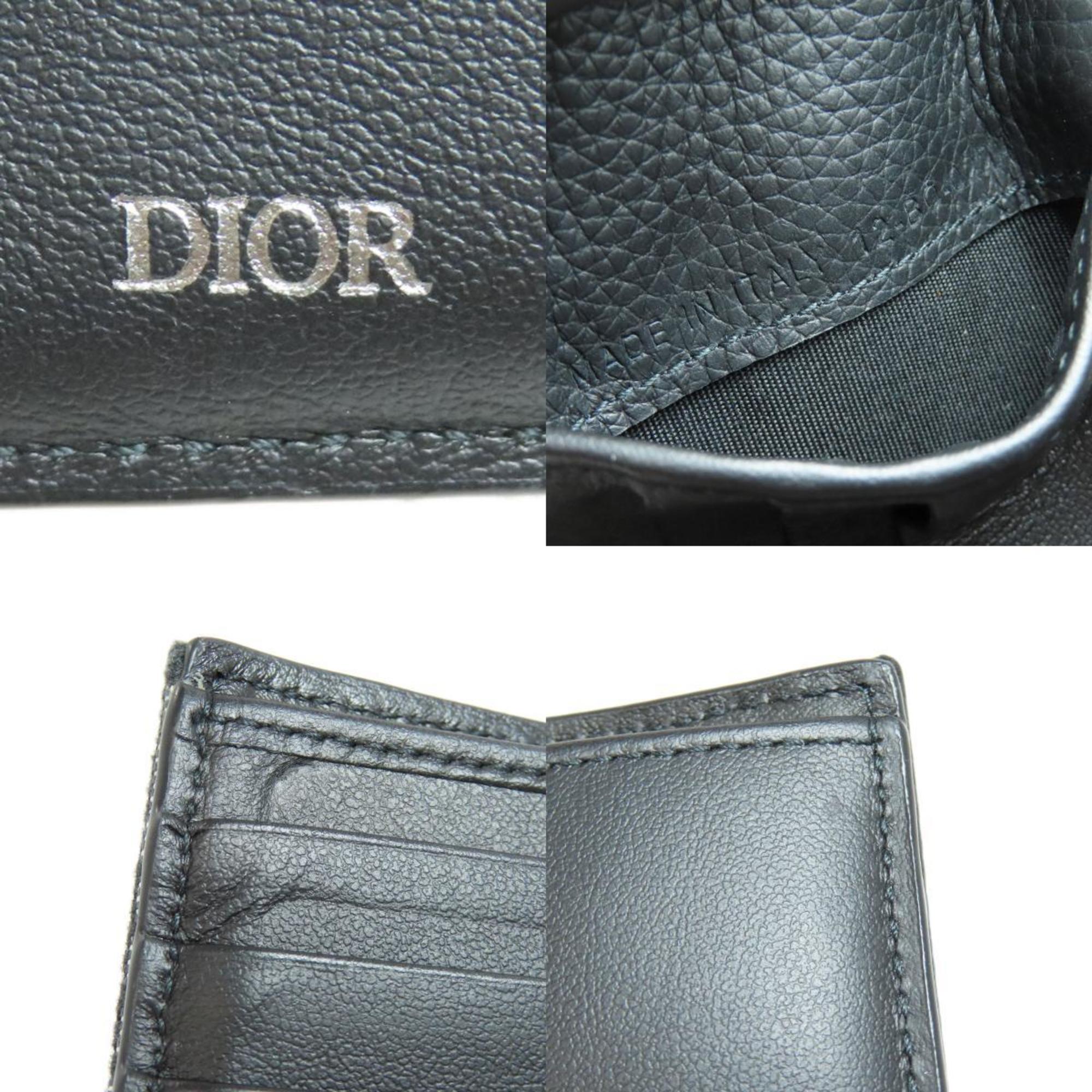 Christian Dior Black Canvas Wallet (Bi-Fold) ()